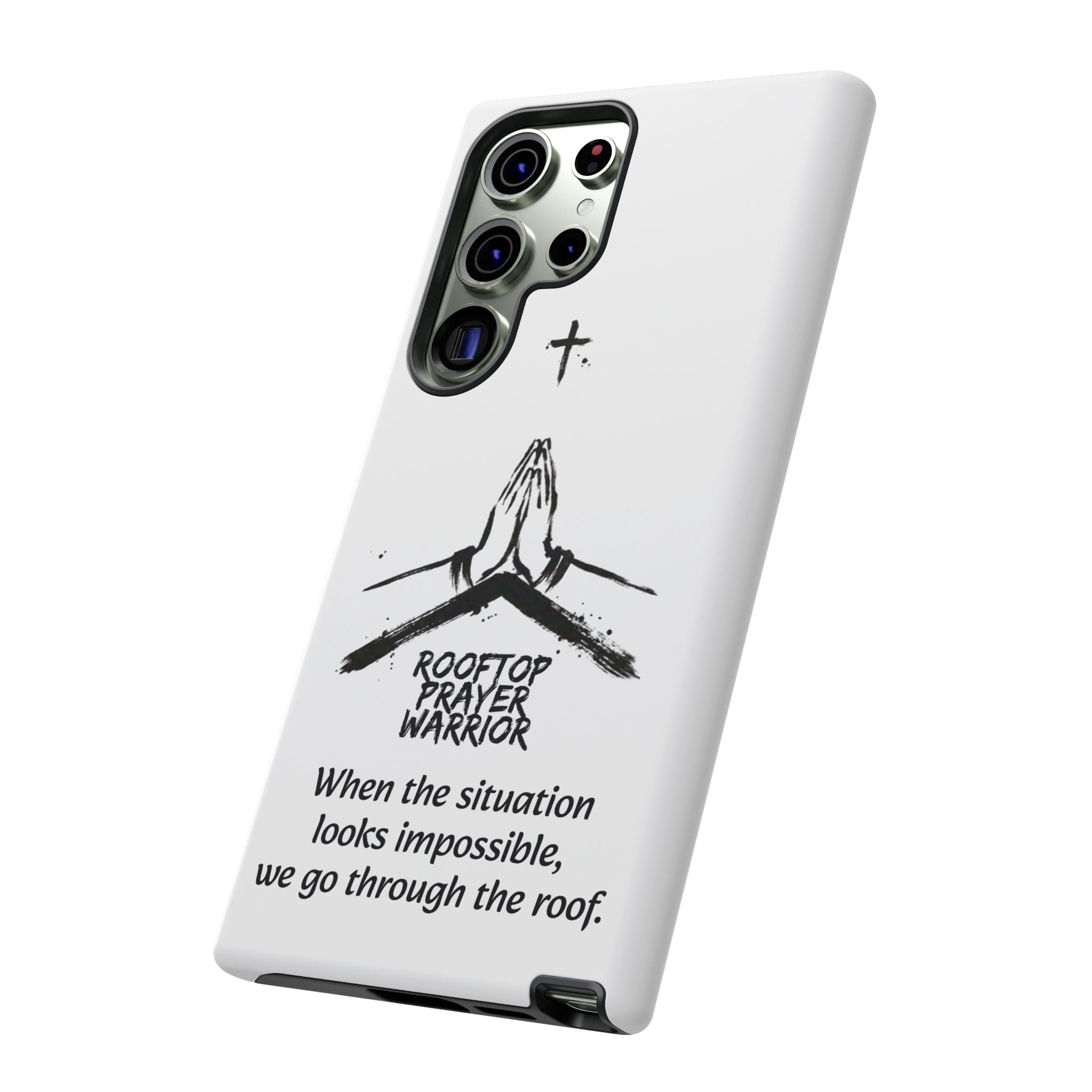 Rooftop Prayer Warrior Phone Case — iPhone, Samsung & Pixel