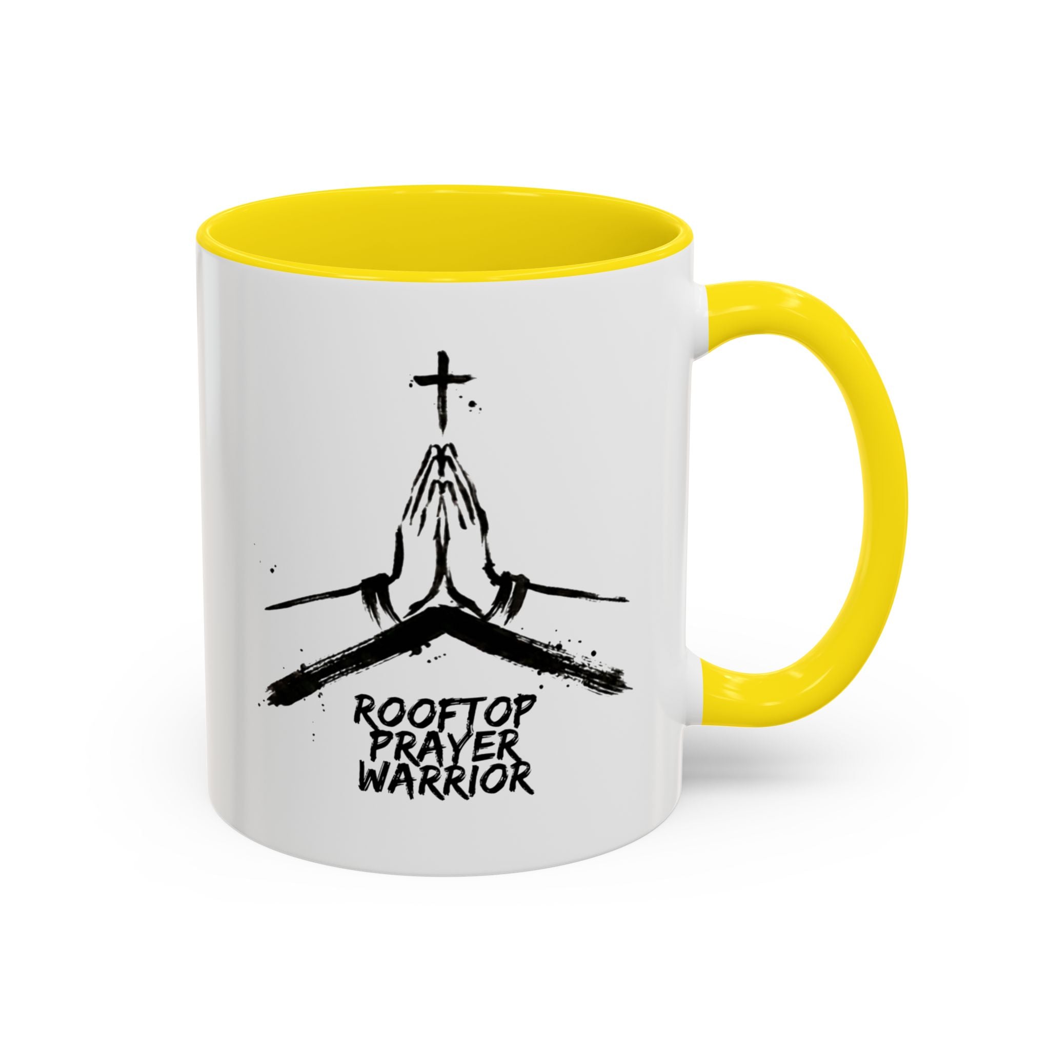 Rooftop Prayer Warrior Accent Coffee Mug