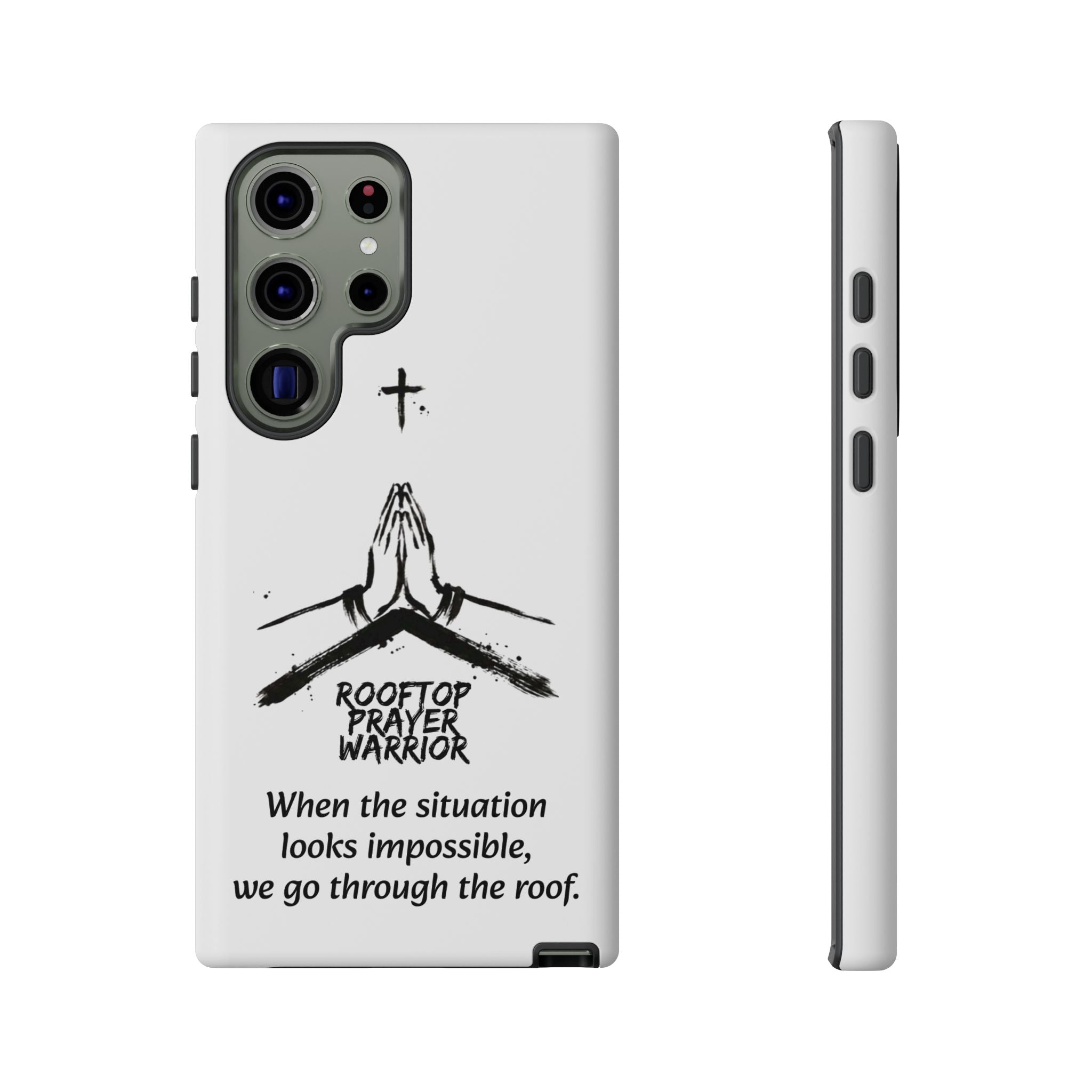 Rooftop Prayer Warrior Phone Case — iPhone, Samsung & Pixel