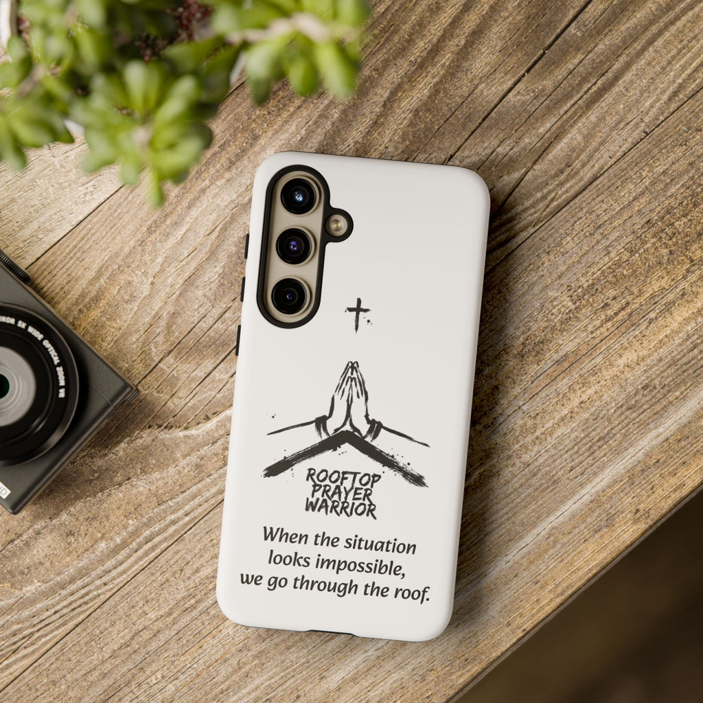 Rooftop Prayer Warrior Phone Case — iPhone, Samsung & Pixel