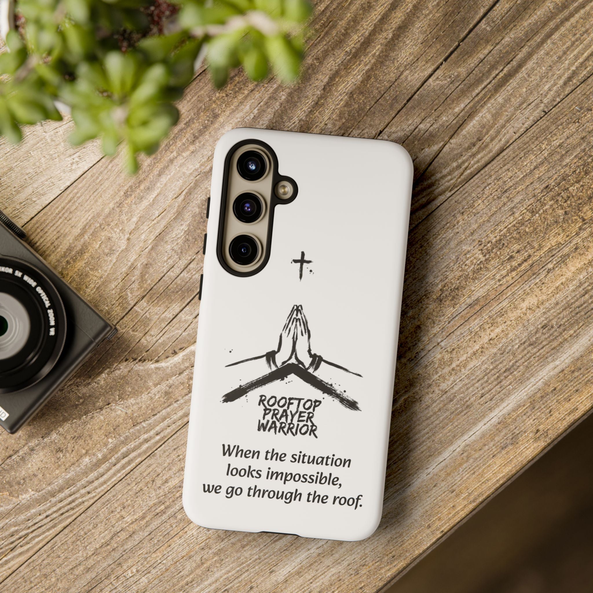 Rooftop Prayer Warrior Phone Case — iPhone, Samsung & Pixel
