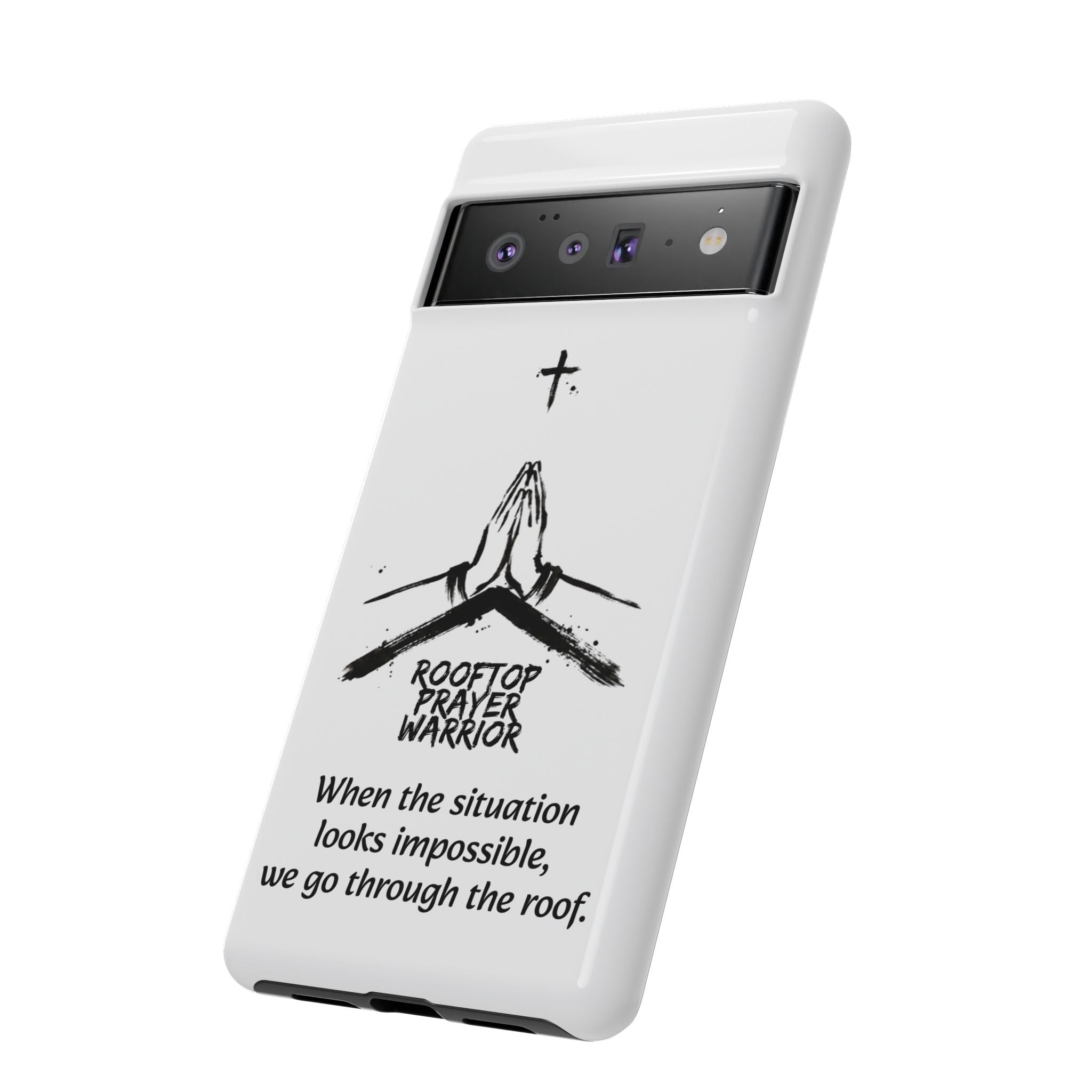Rooftop Prayer Warrior Phone Case — iPhone, Samsung & Pixel