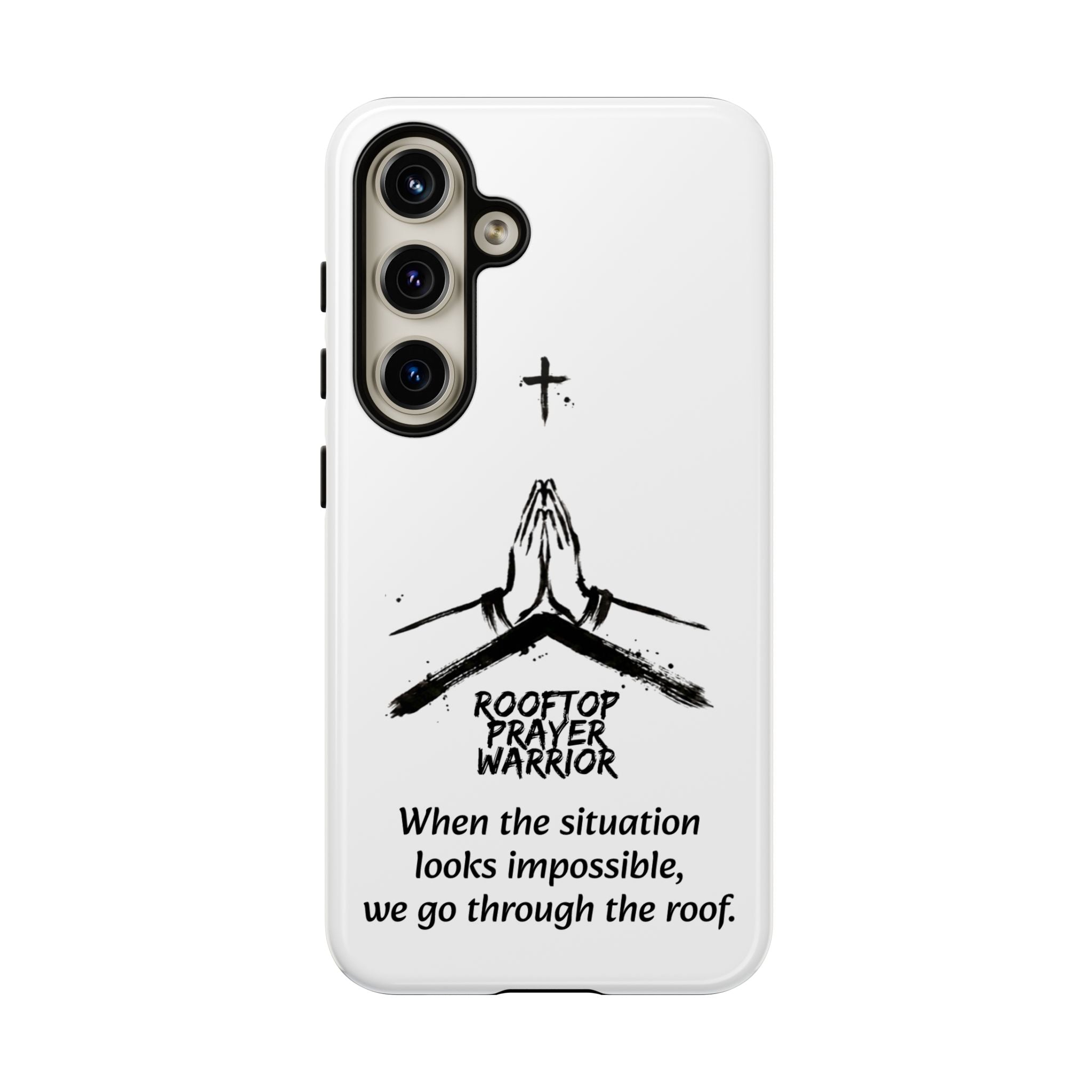 Rooftop Prayer Warrior Phone Case — iPhone, Samsung & Pixel
