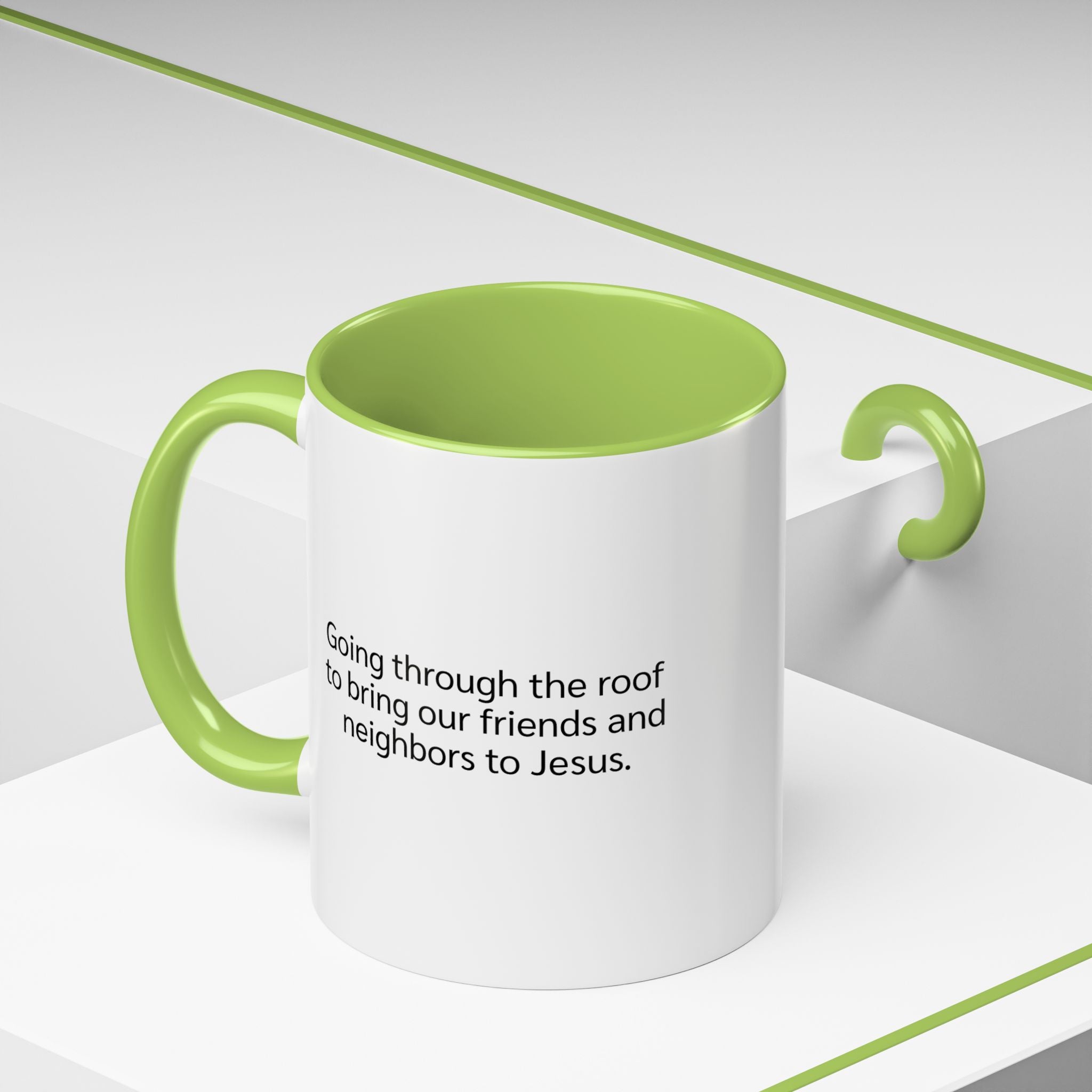 Rooftop Prayer Warrior Accent Coffee Mug