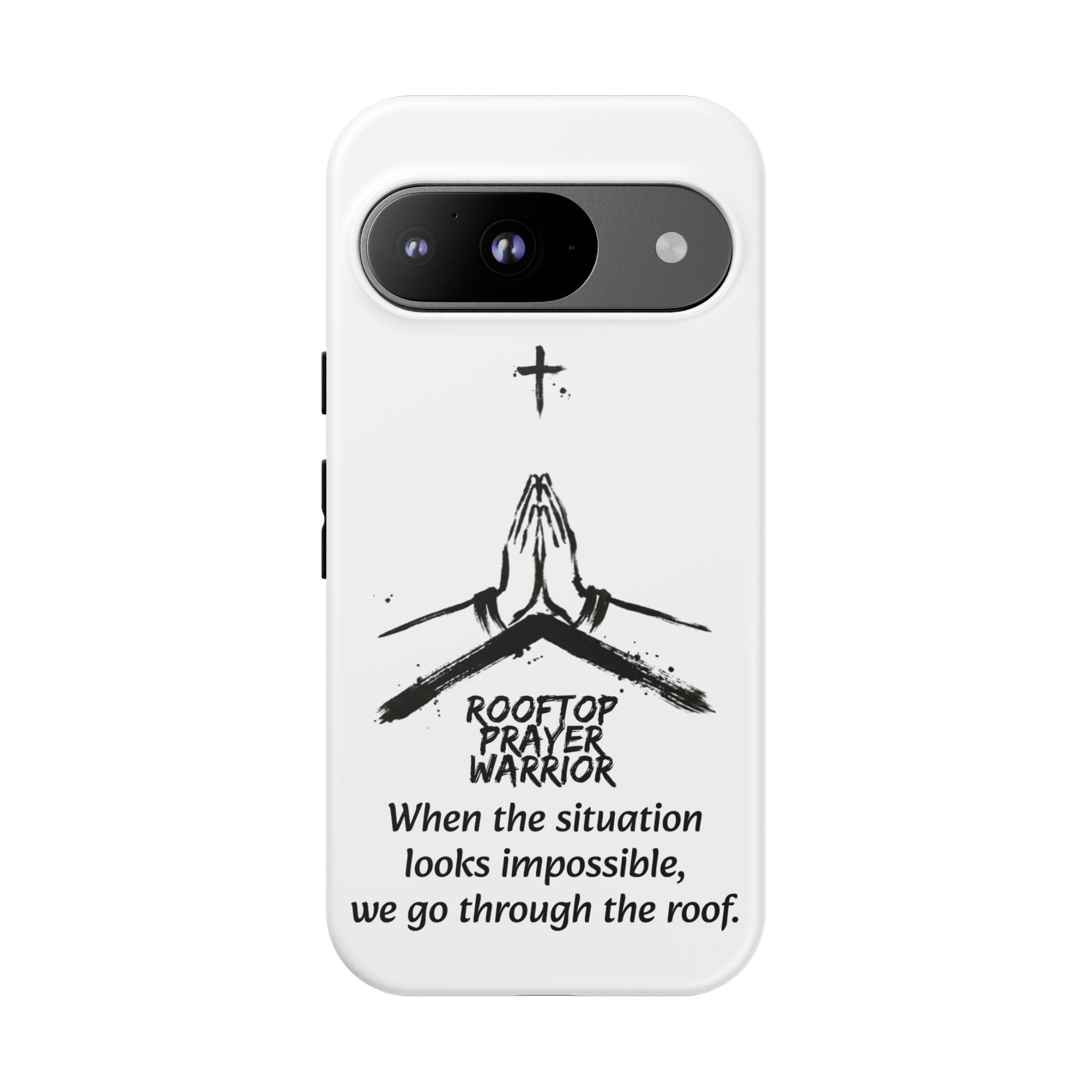 Rooftop Prayer Warrior Phone Case — iPhone, Samsung & Pixel