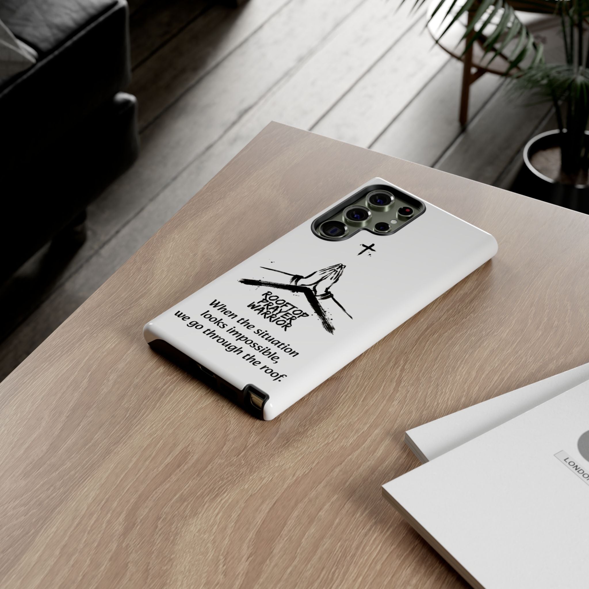 Rooftop Prayer Warrior Phone Case — iPhone, Samsung & Pixel
