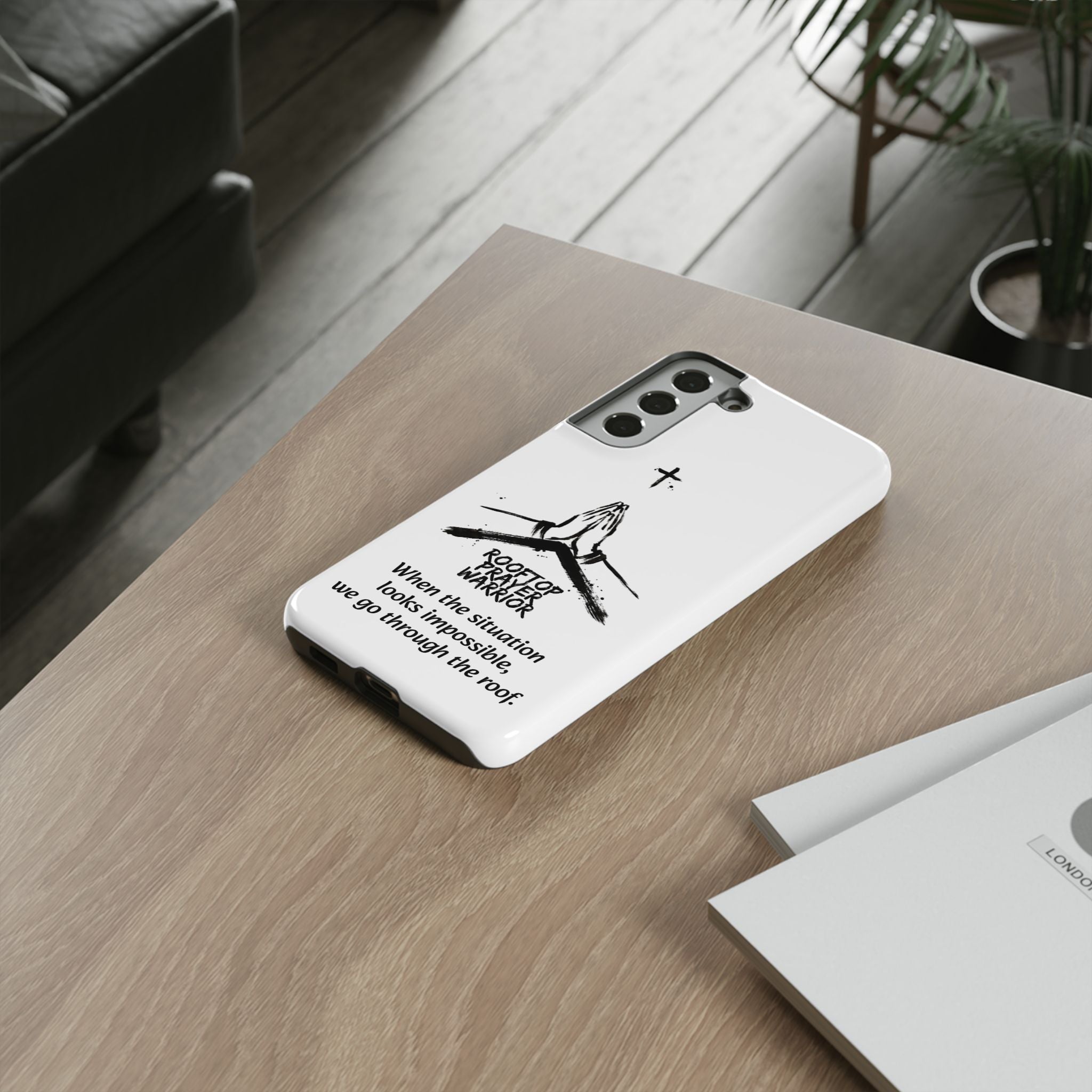 Rooftop Prayer Warrior Phone Case — iPhone, Samsung & Pixel