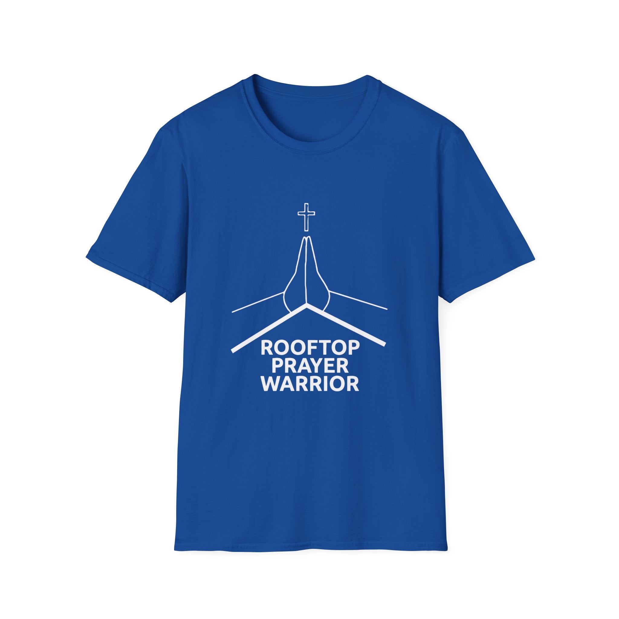 Rooftop Prayer Warrior T-Shirt — Bold Dark Colors