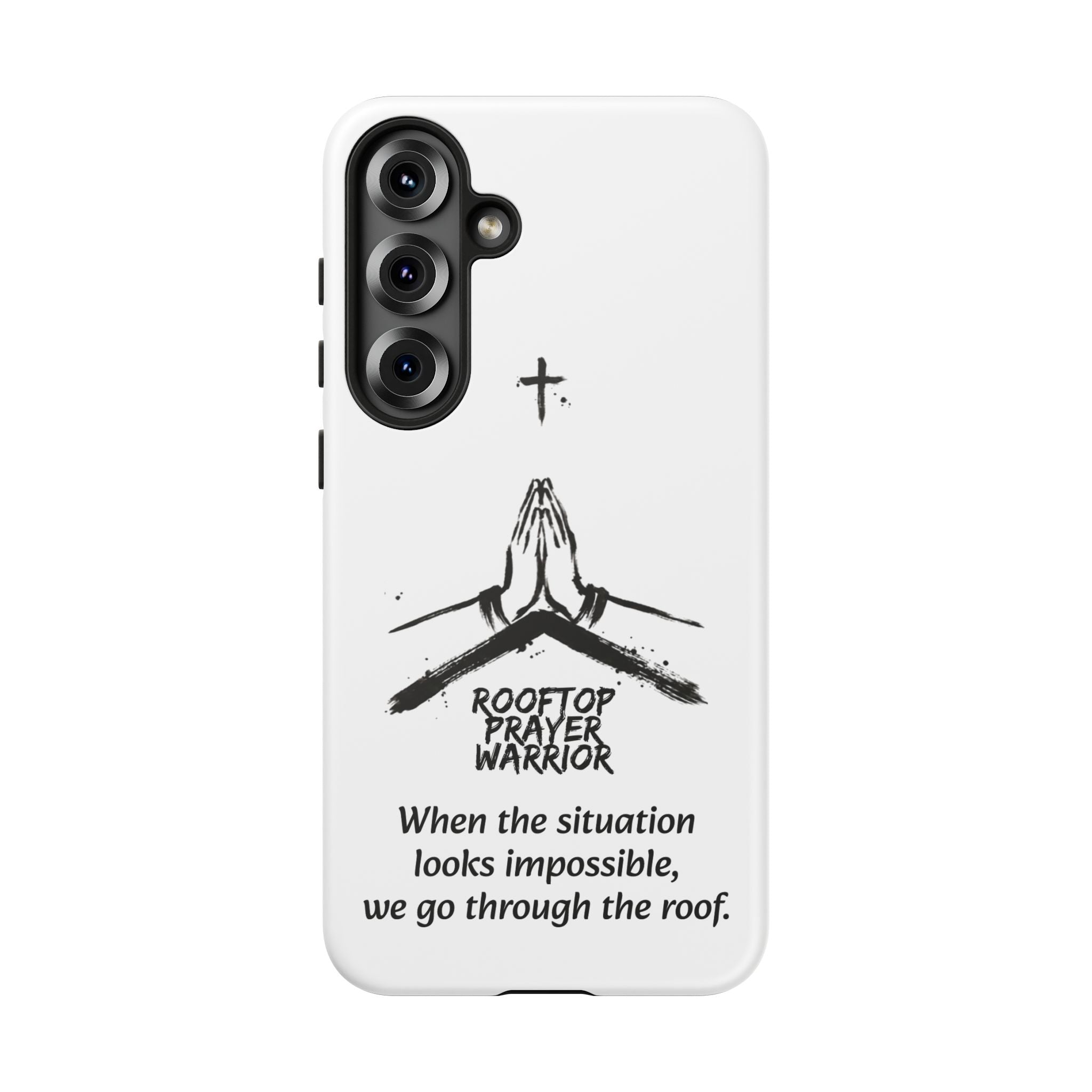 Rooftop Prayer Warrior Phone Case — iPhone, Samsung & Pixel