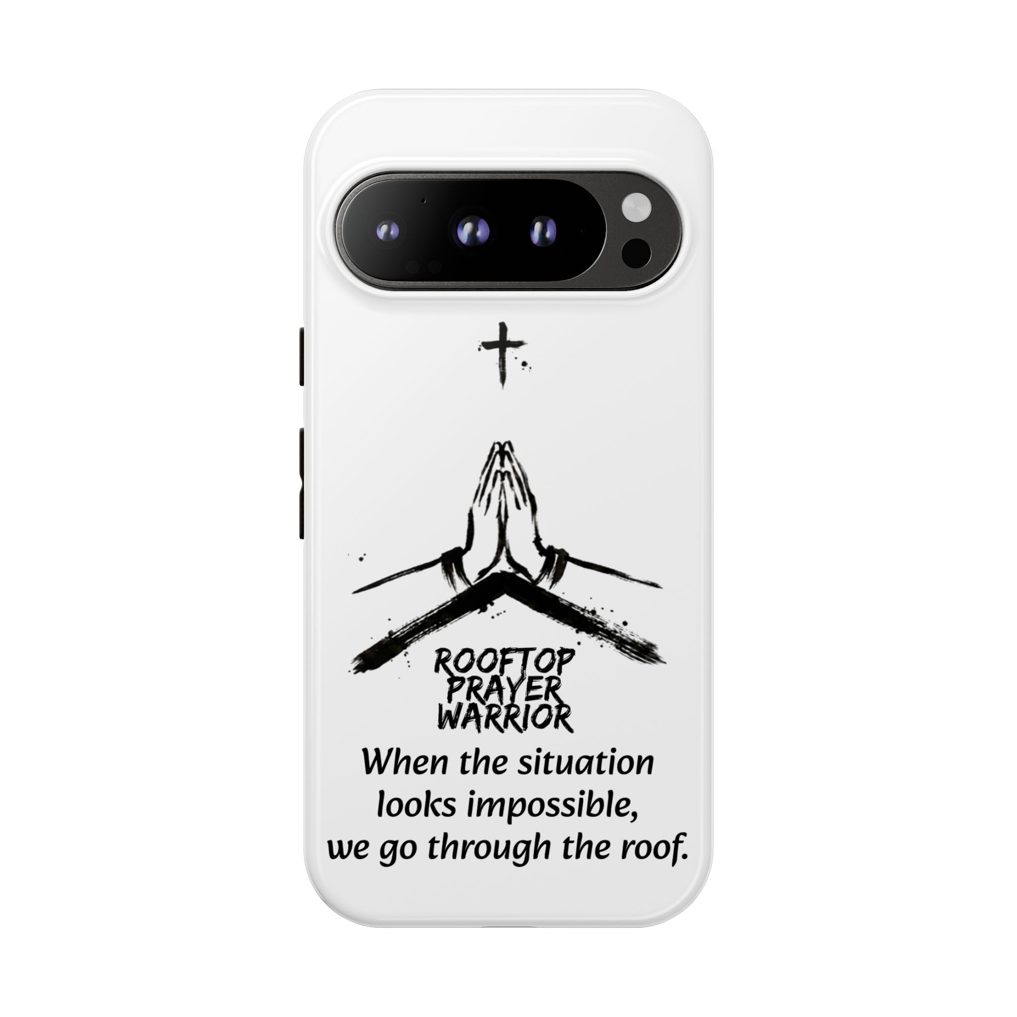 Rooftop Prayer Warrior Phone Case — iPhone, Samsung & Pixel