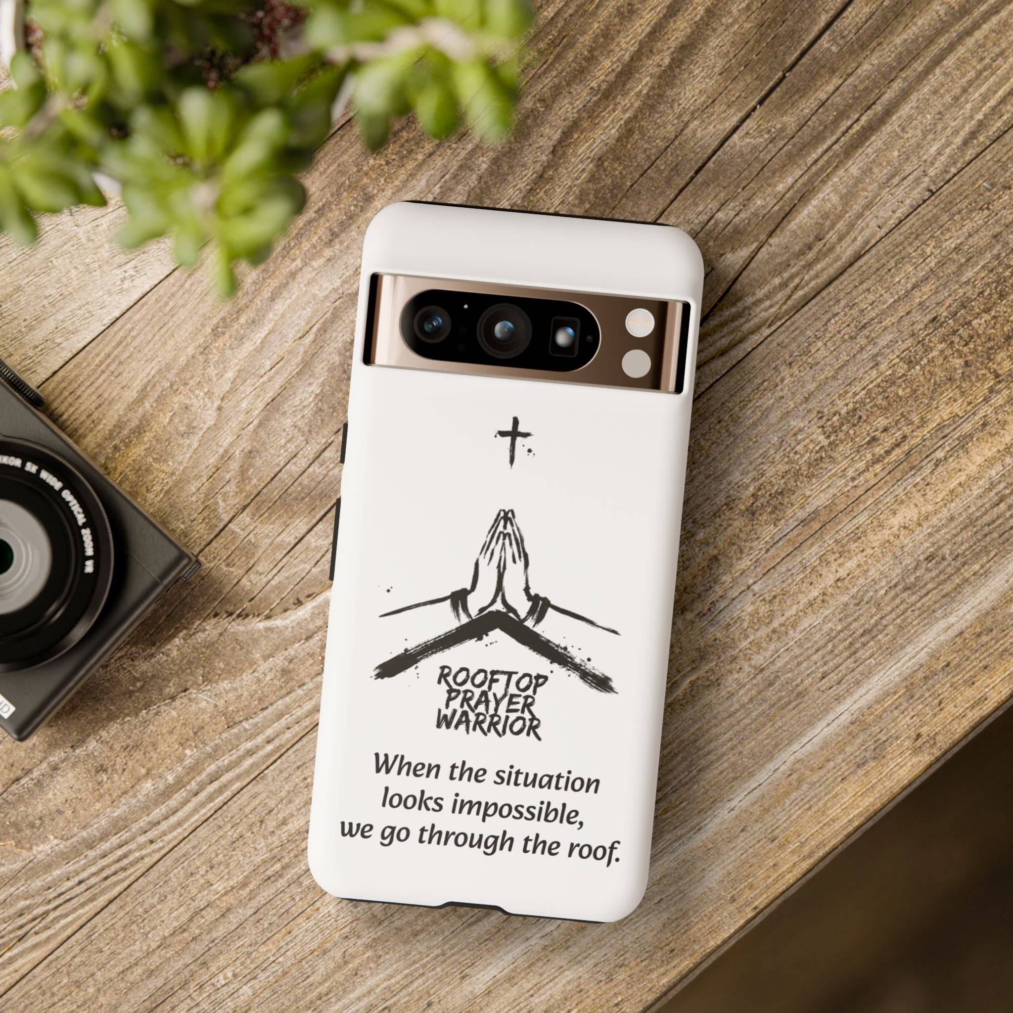 Rooftop Prayer Warrior Phone Case — iPhone, Samsung & Pixel