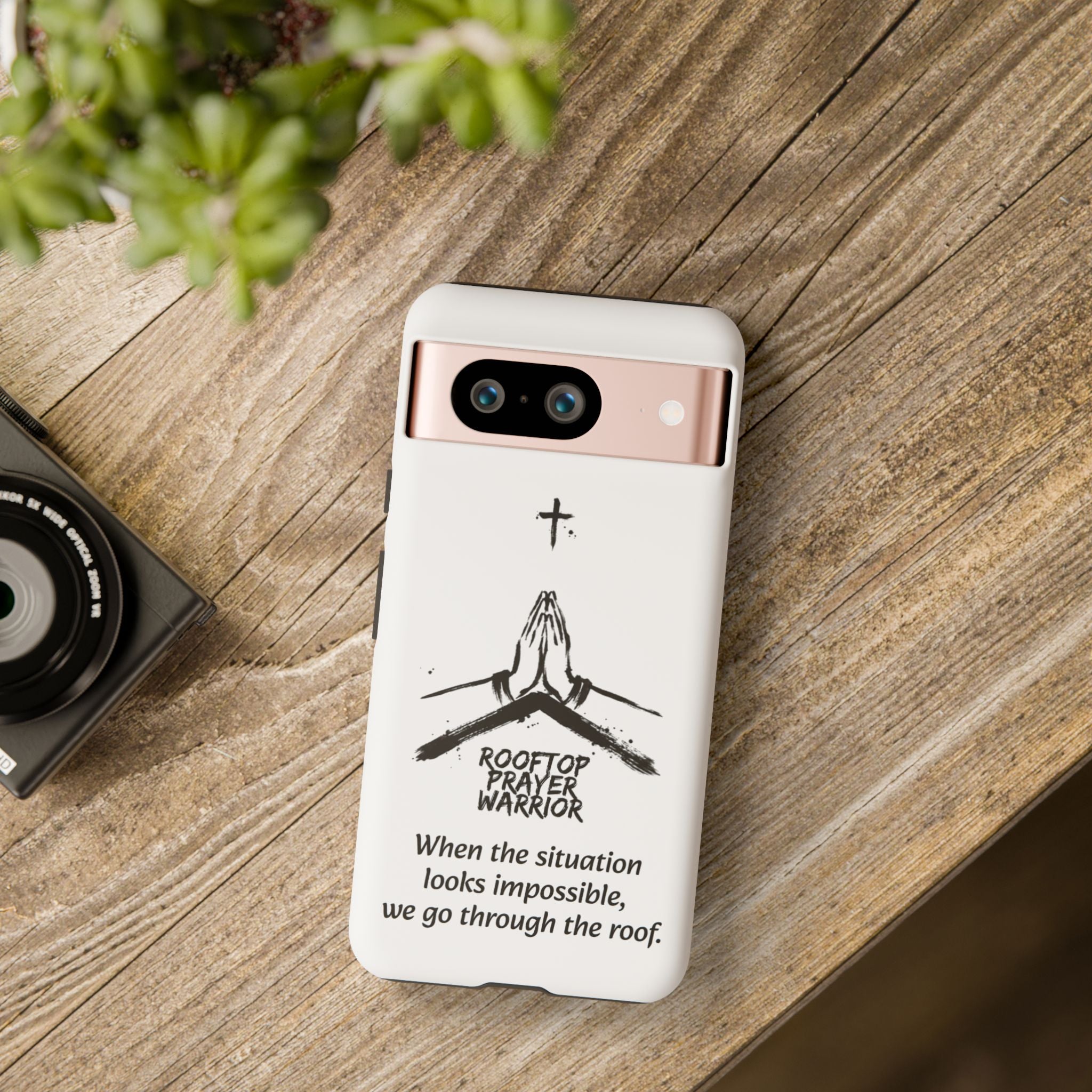 Rooftop Prayer Warrior Phone Case — iPhone, Samsung & Pixel