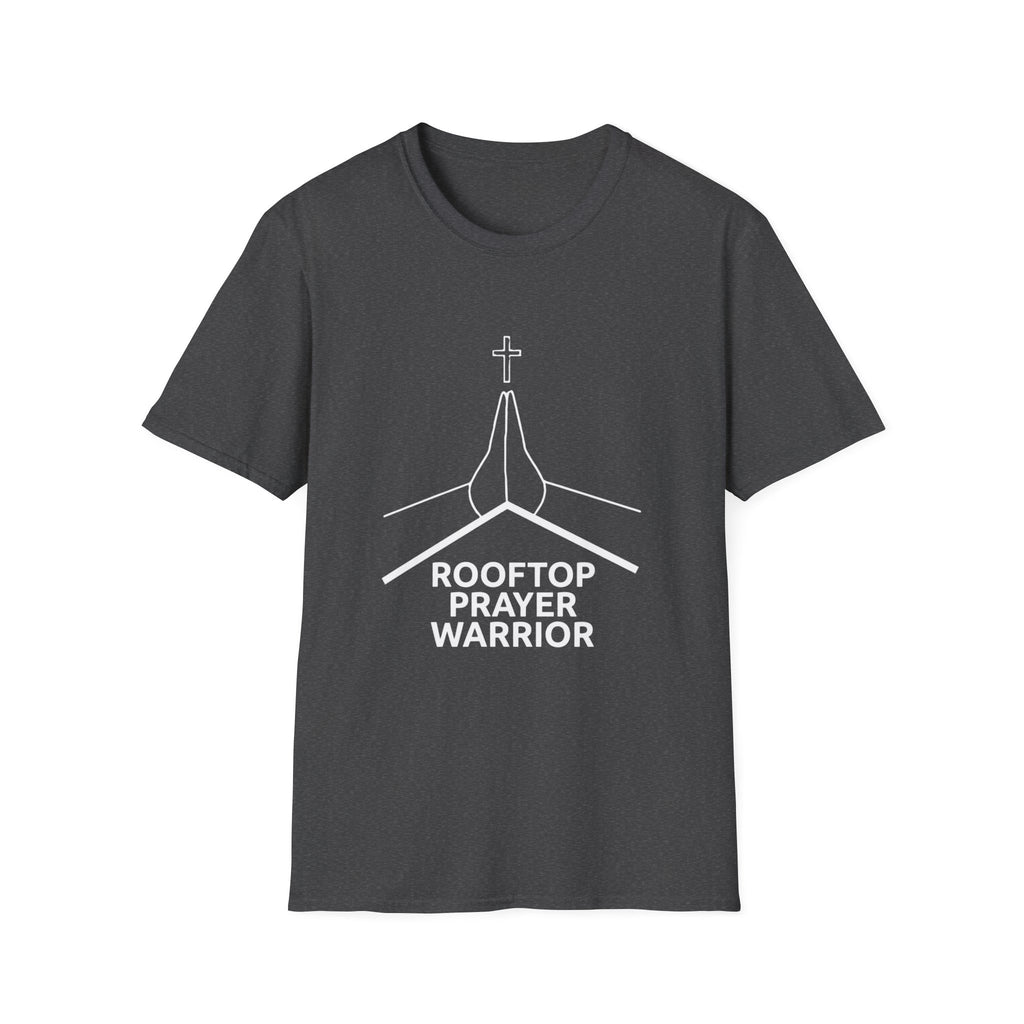 Rooftop Prayer Warrior T-Shirt — Bold Dark Colors