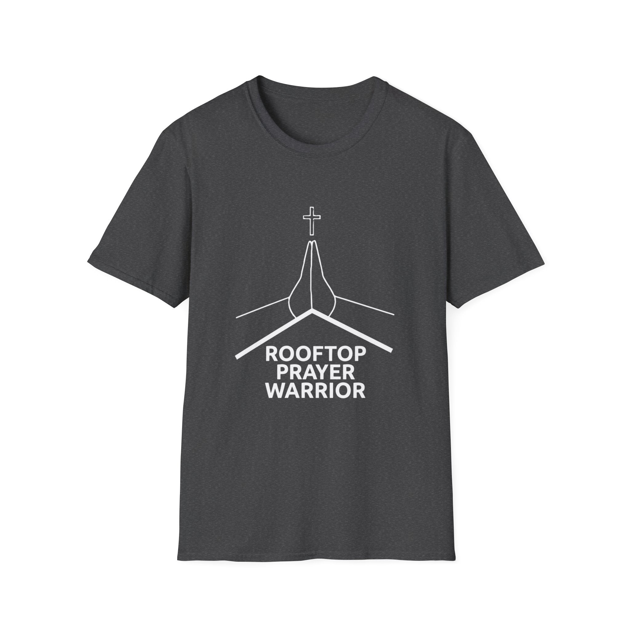 Rooftop Prayer Warrior T-Shirt — Bold Dark Colors