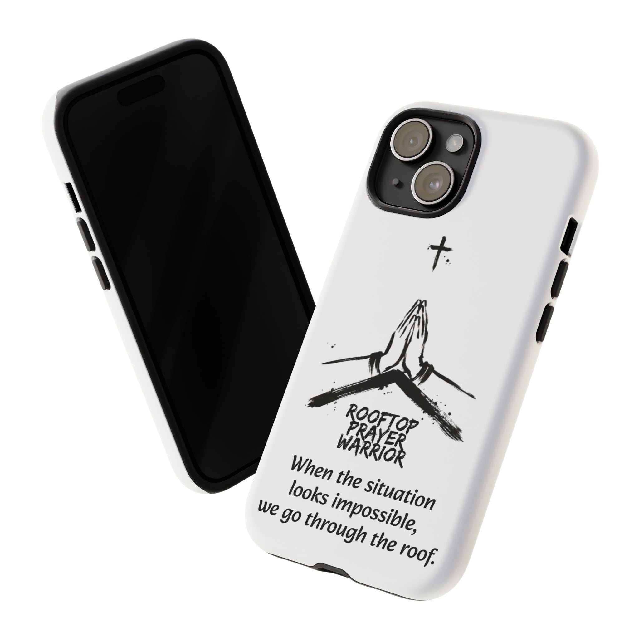 Rooftop Prayer Warrior Phone Case — iPhone, Samsung & Pixel