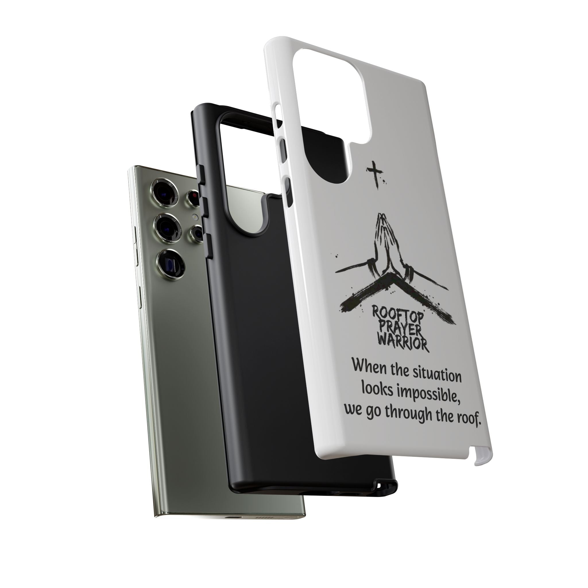 Rooftop Prayer Warrior Phone Case — iPhone, Samsung & Pixel