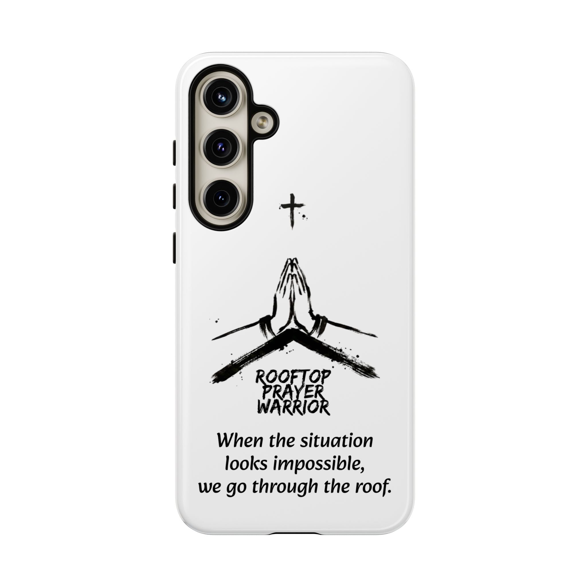 Rooftop Prayer Warrior Phone Case — iPhone, Samsung & Pixel