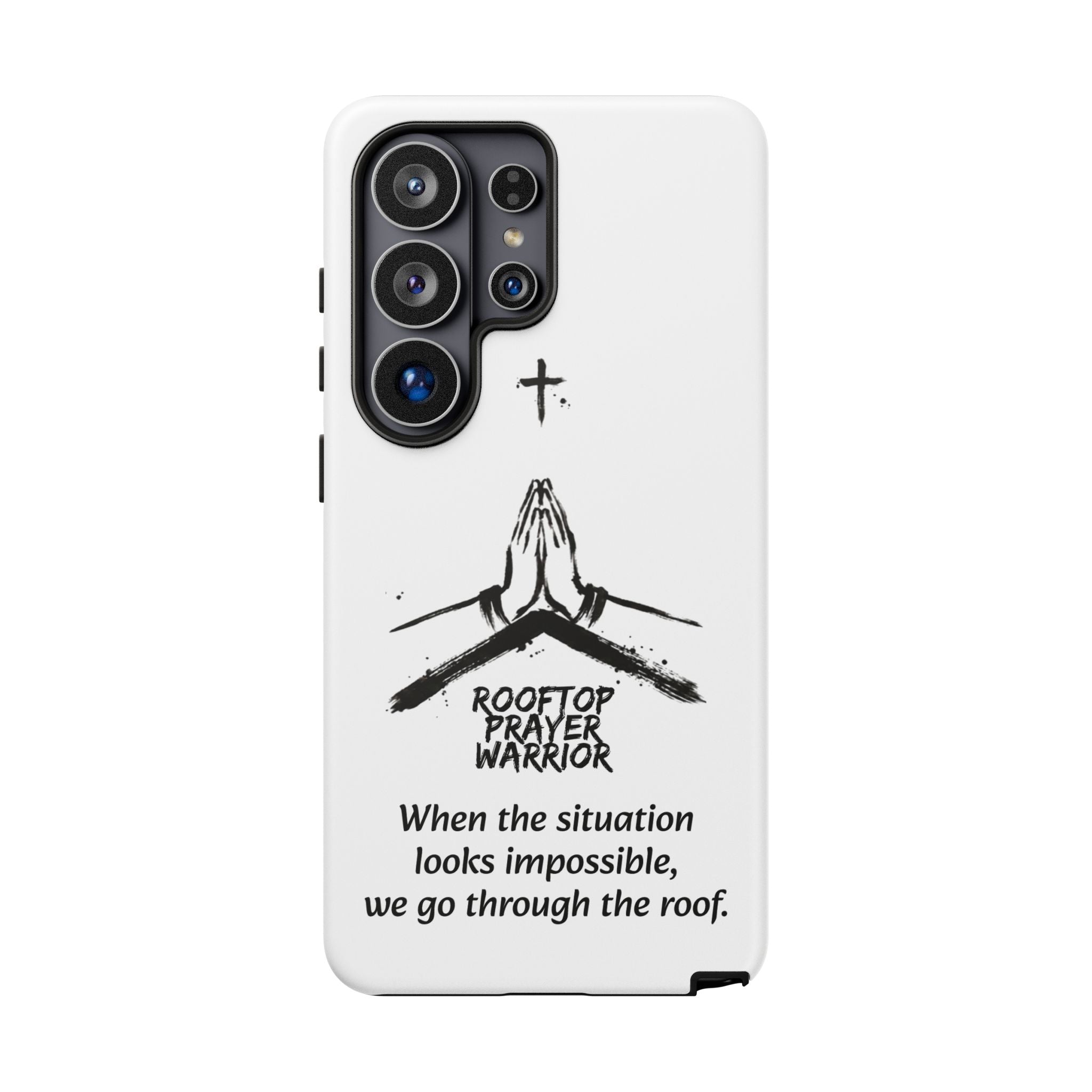Rooftop Prayer Warrior Phone Case — iPhone, Samsung & Pixel