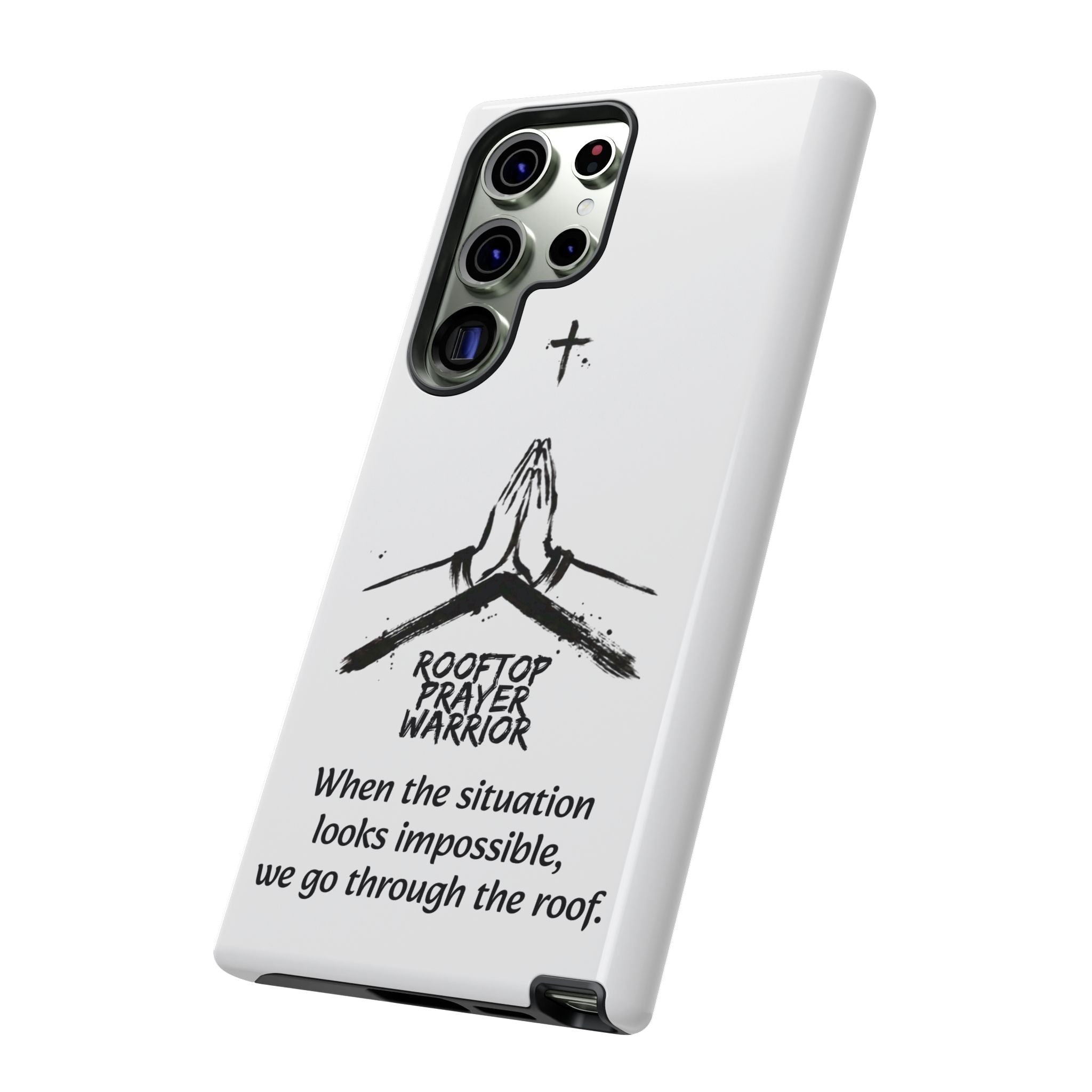 Rooftop Prayer Warrior Phone Case — iPhone, Samsung & Pixel