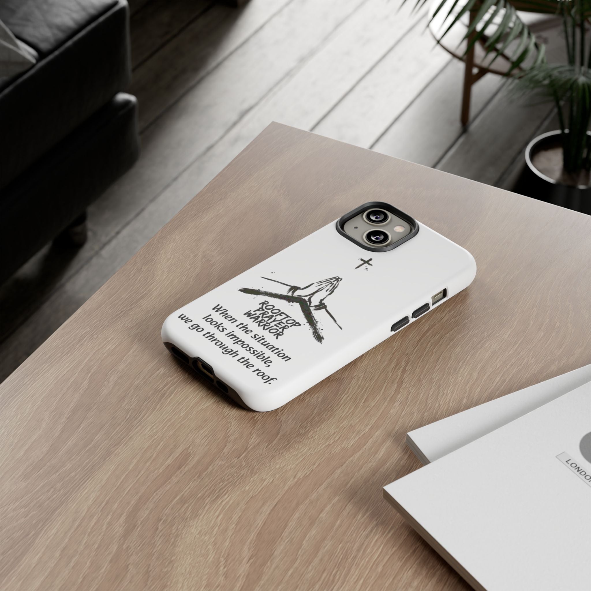 Rooftop Prayer Warrior Phone Case — iPhone, Samsung & Pixel