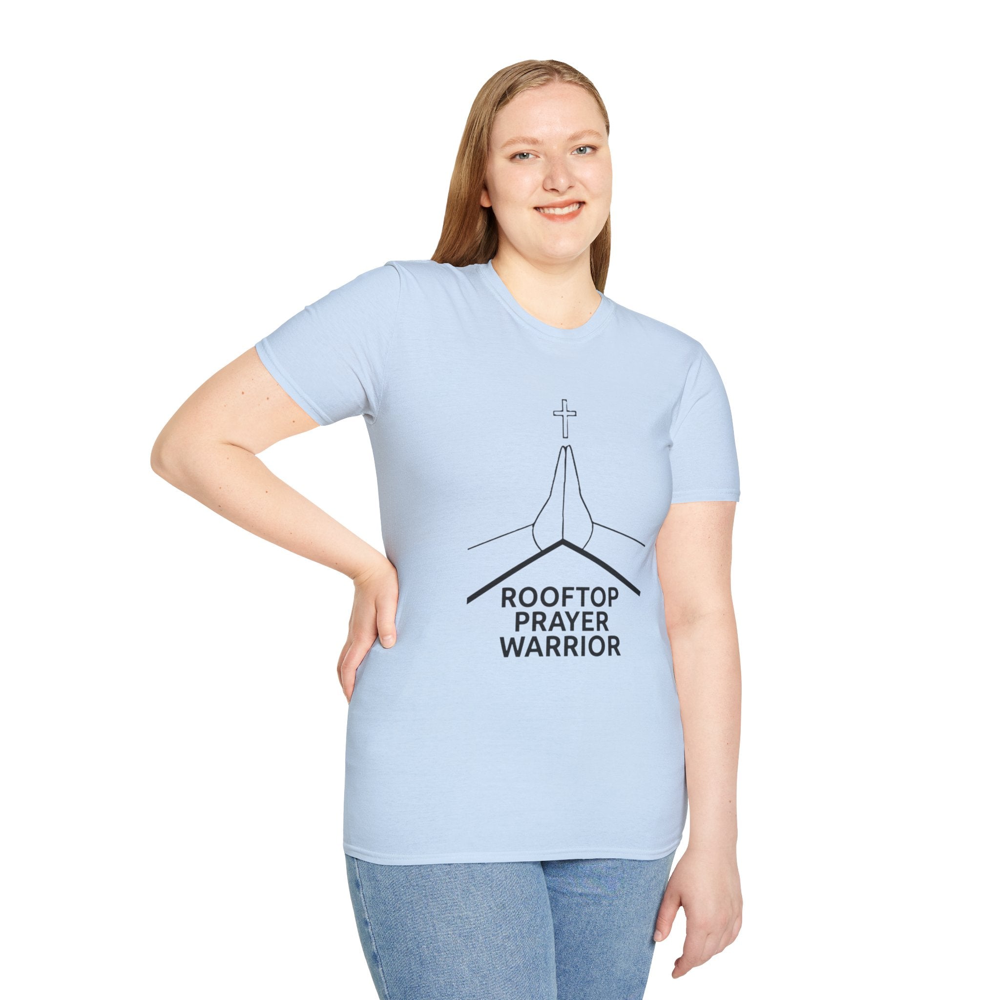 Rooftop Prayer Warrior T-Shirt — Light Colors