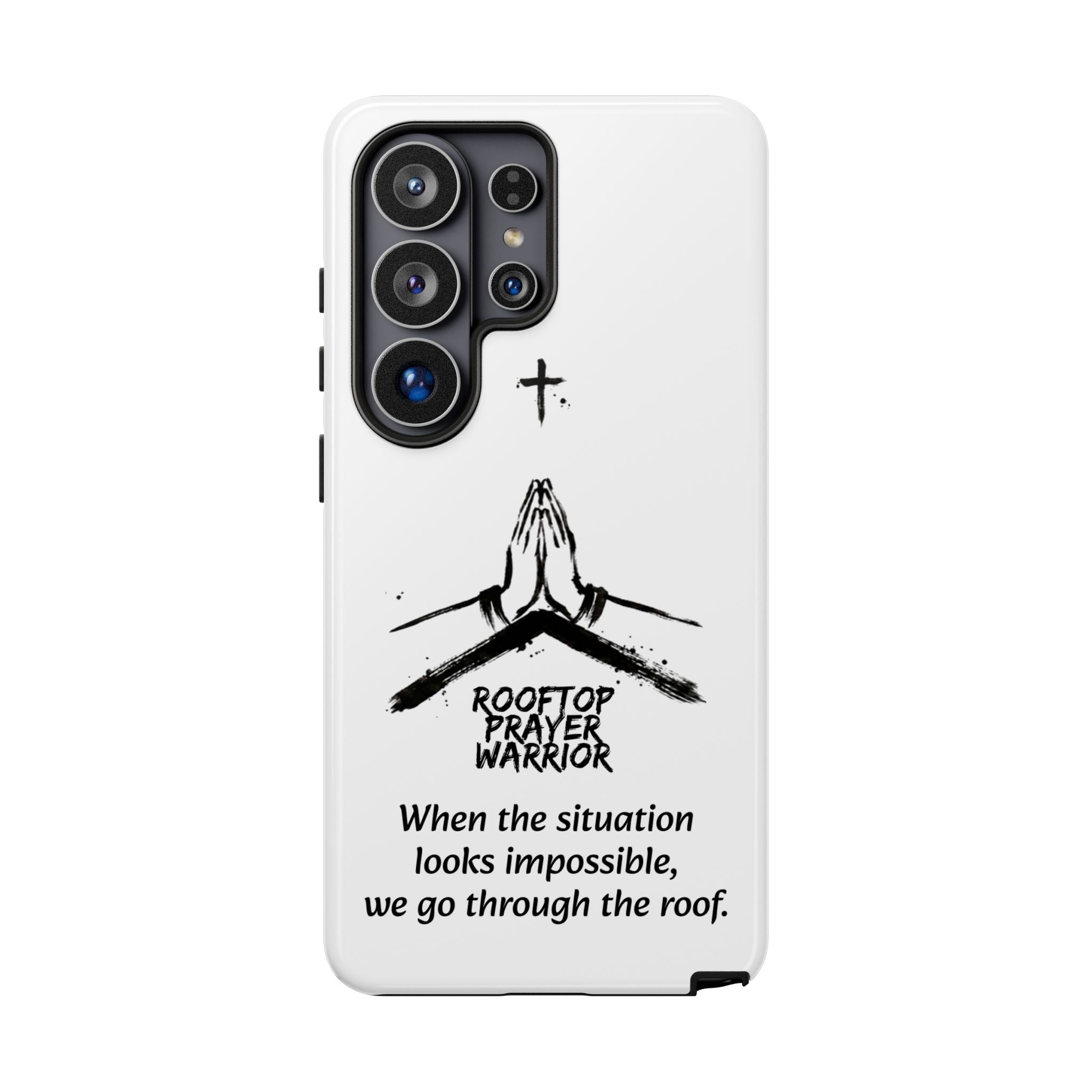 Rooftop Prayer Warrior Phone Case — iPhone, Samsung & Pixel