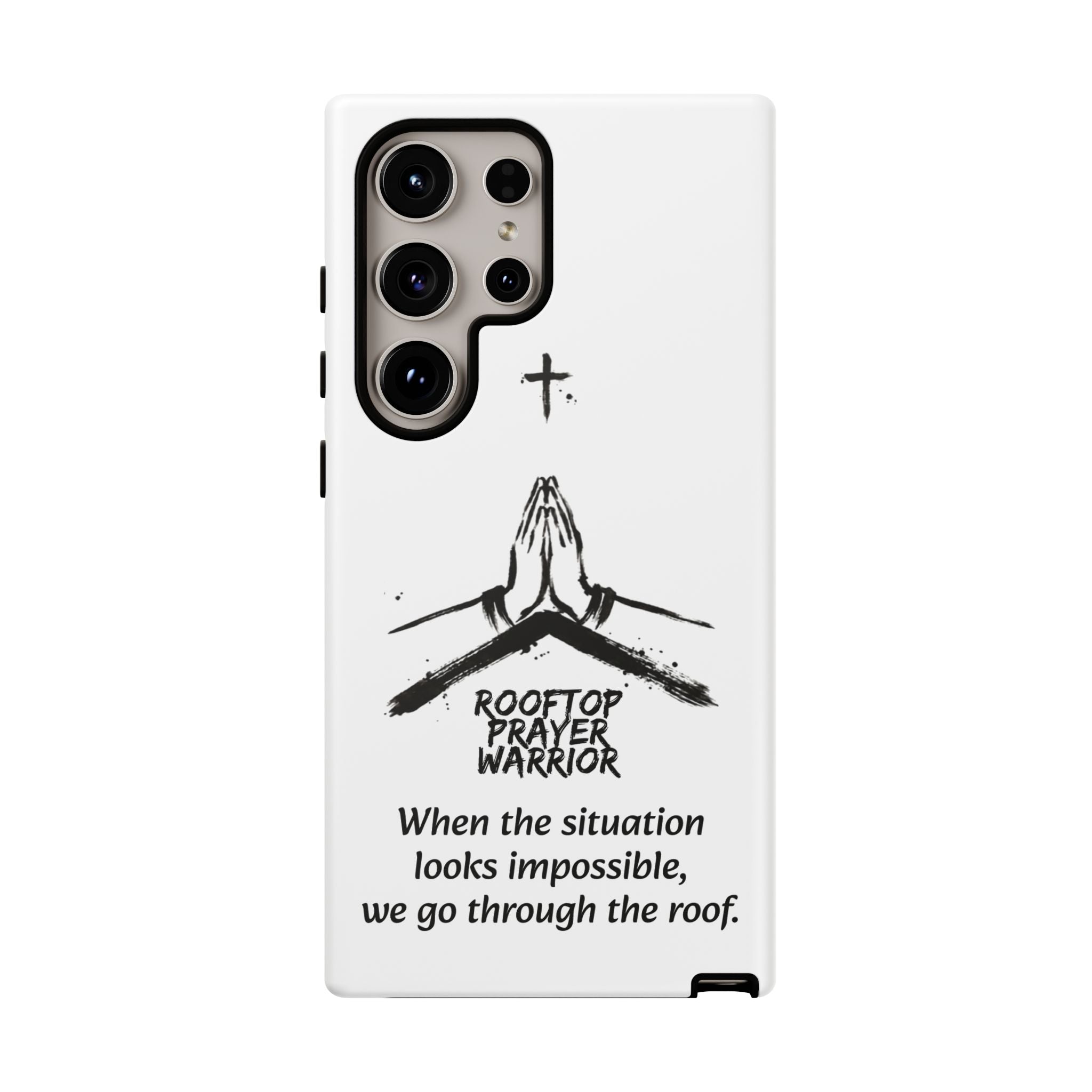 Rooftop Prayer Warrior Phone Case — iPhone, Samsung & Pixel