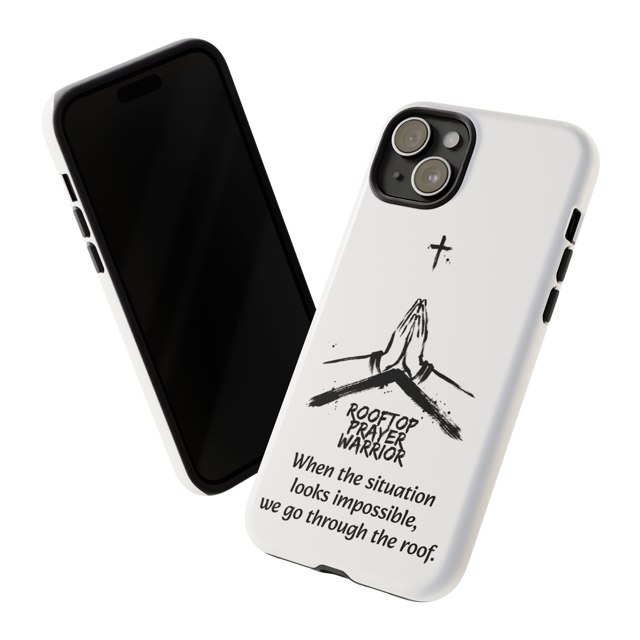 Rooftop Prayer Warrior Phone Case — iPhone, Samsung & Pixel