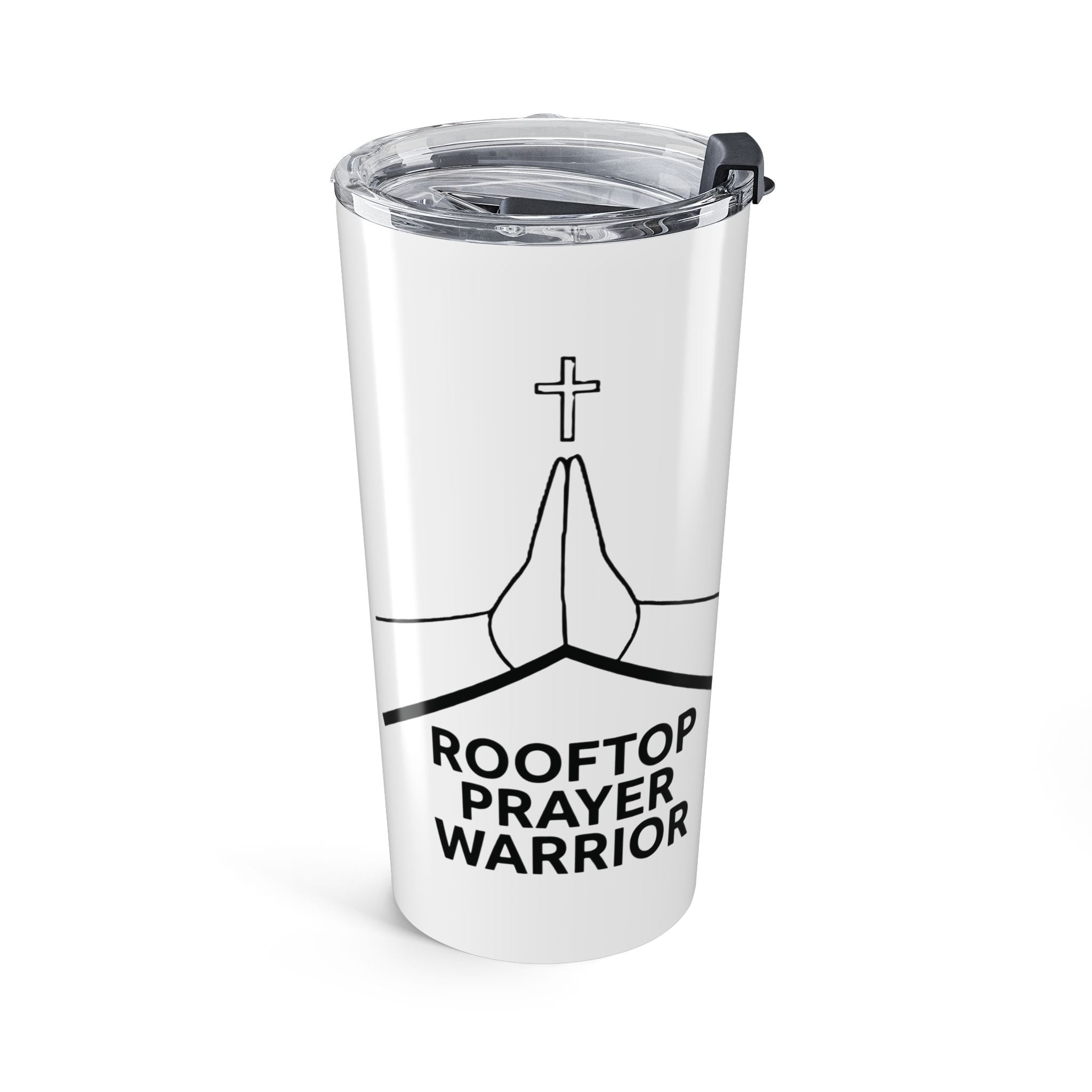 20oz Insulated Tumbler — "Never Stop, Never Surrender" Motivational Travel Cup