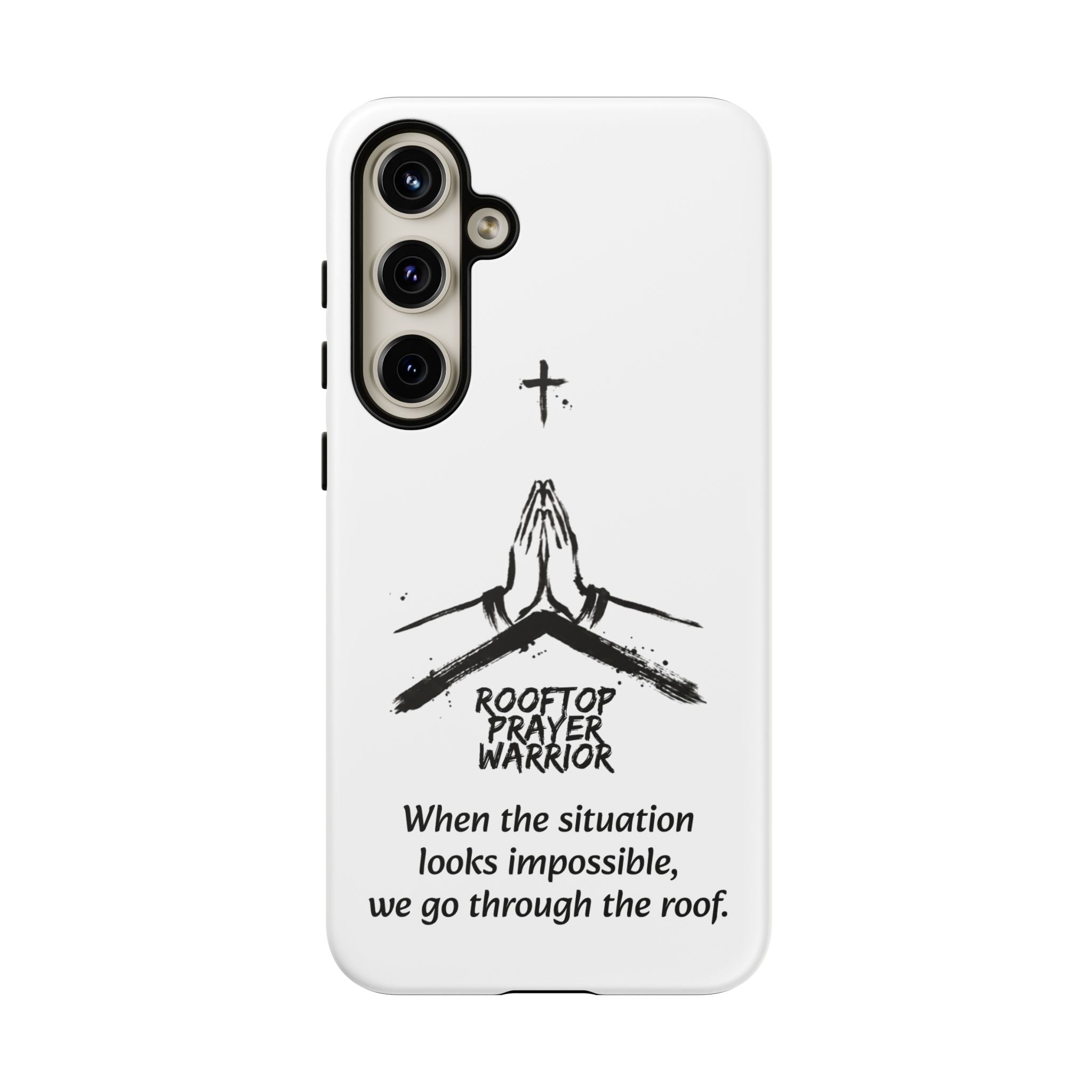 Rooftop Prayer Warrior Phone Case — iPhone, Samsung & Pixel