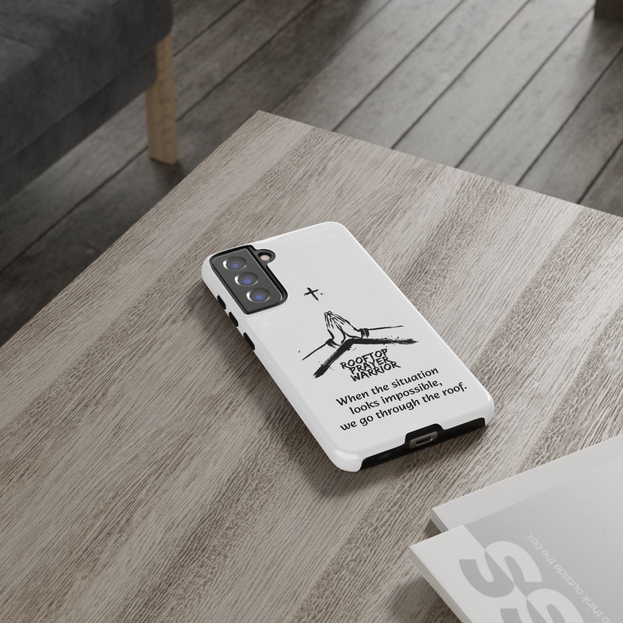 Rooftop Prayer Warrior Phone Case — iPhone, Samsung & Pixel