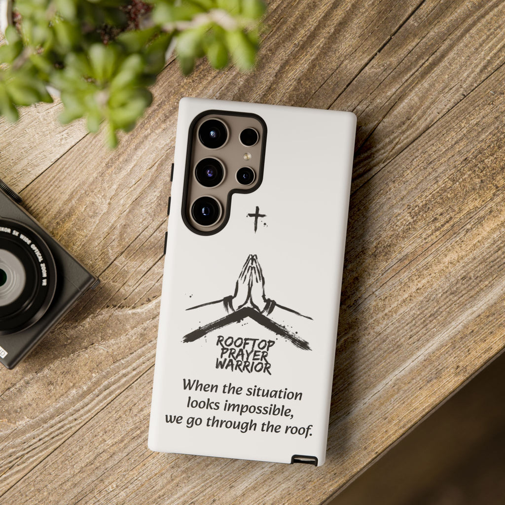 Rooftop Prayer Warrior Phone Case — iPhone, Samsung & Pixel