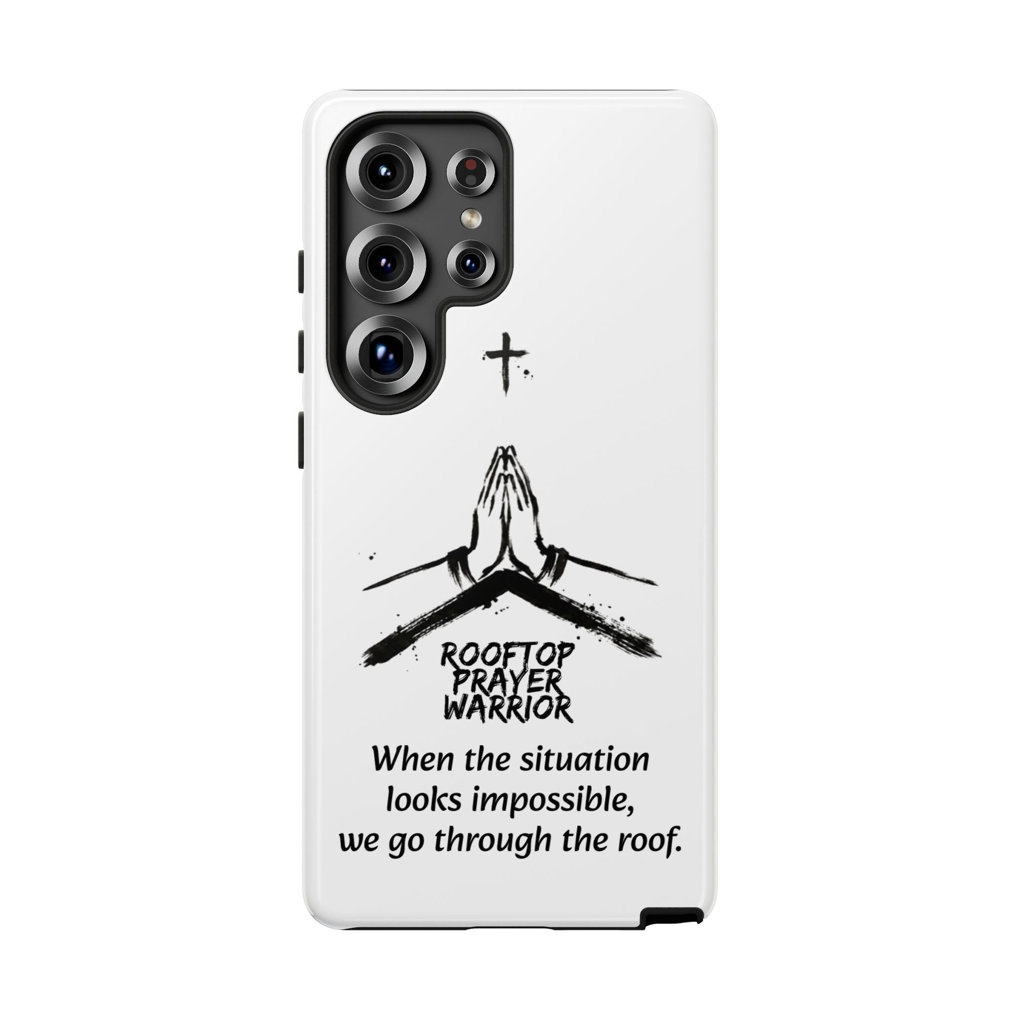 Rooftop Prayer Warrior Phone Case — iPhone, Samsung & Pixel