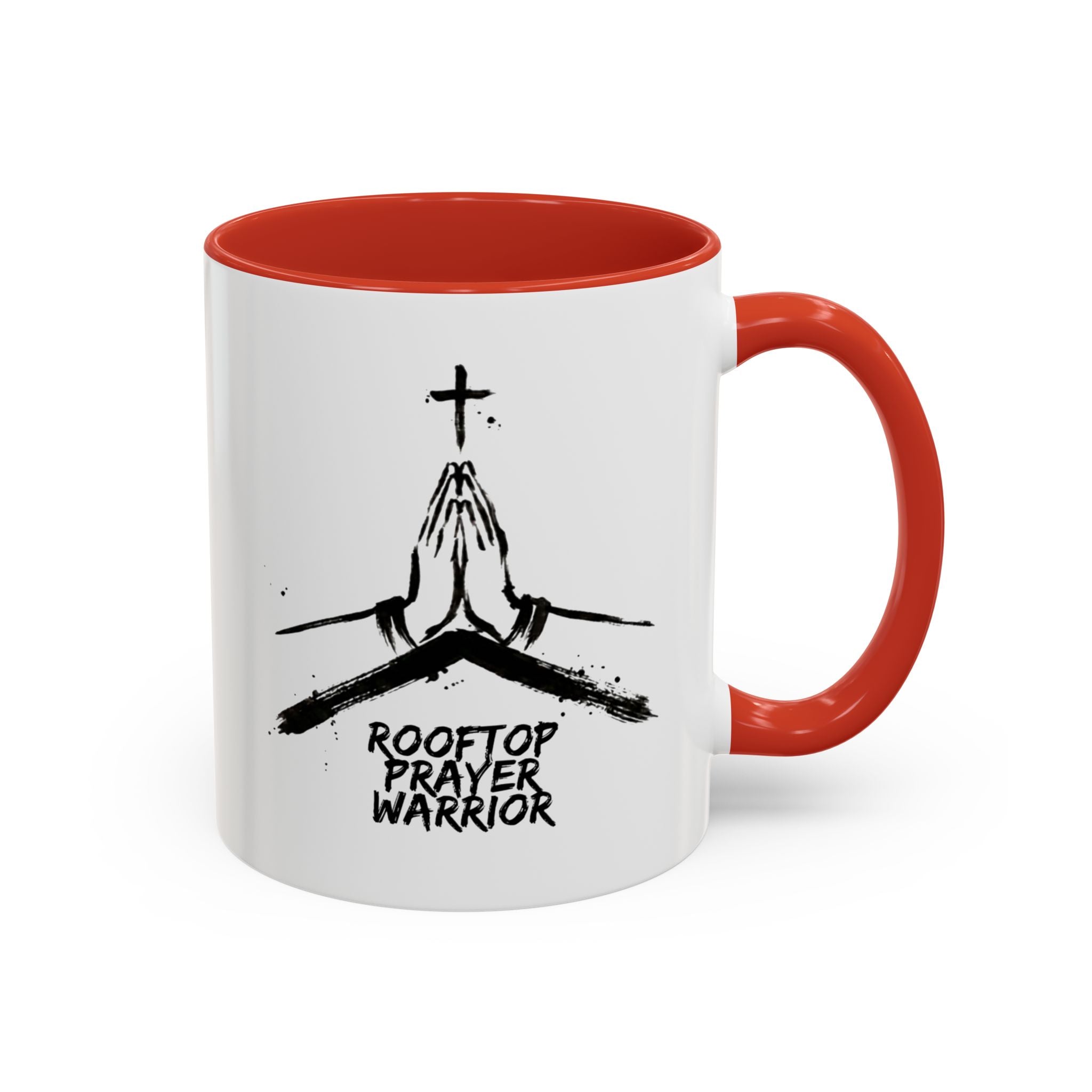Rooftop Prayer Warrior Accent Coffee Mug