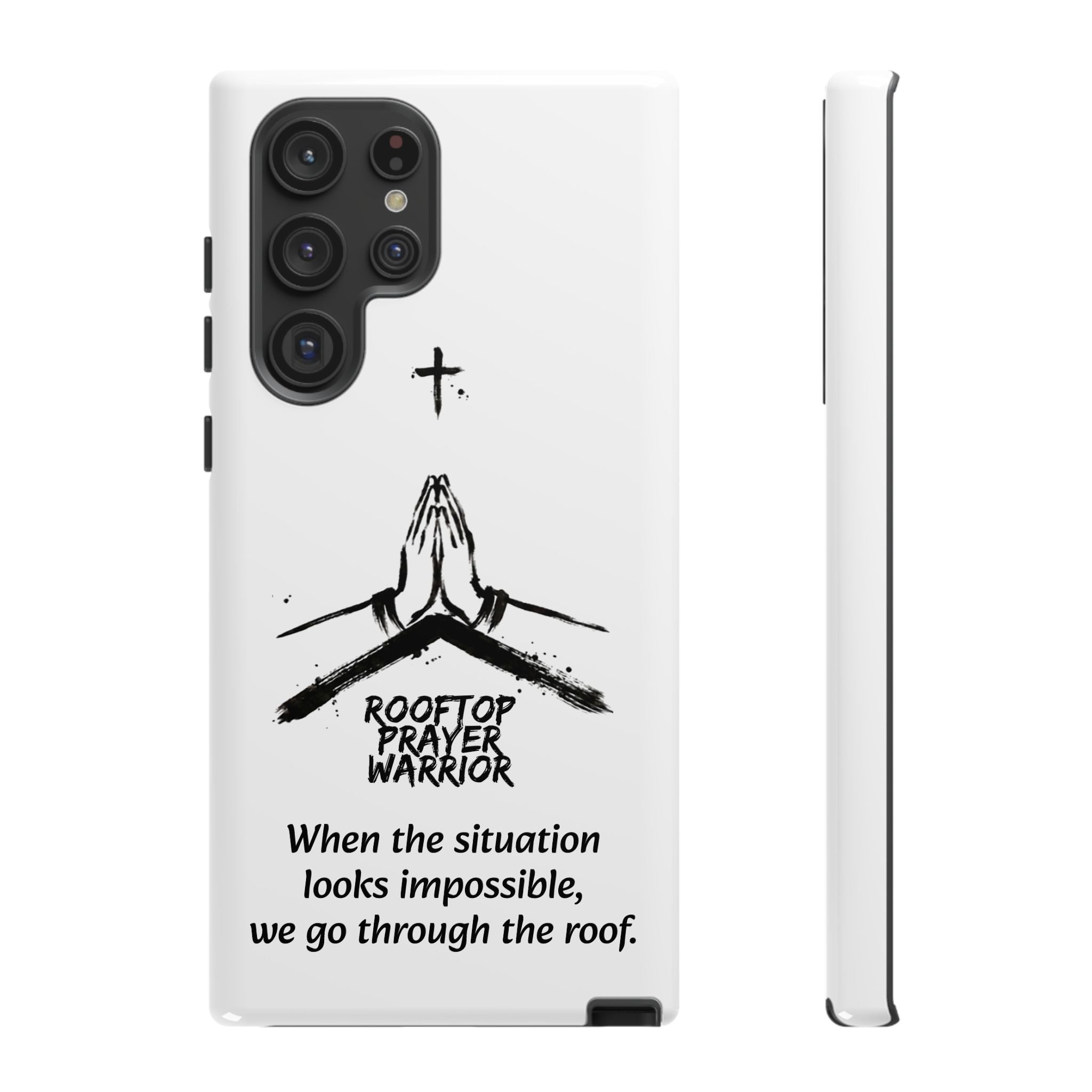 Rooftop Prayer Warrior Phone Case — iPhone, Samsung & Pixel