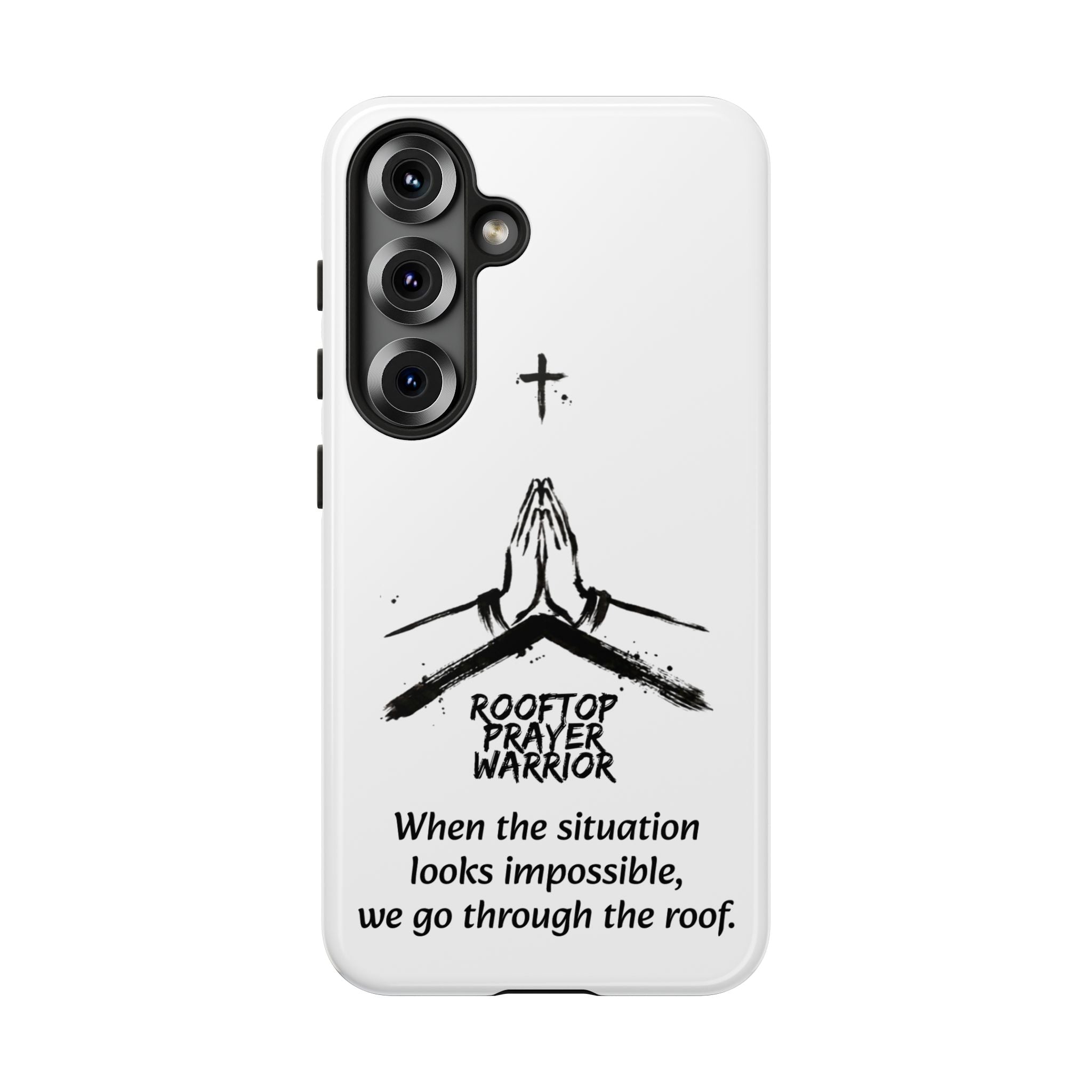 Rooftop Prayer Warrior Phone Case — iPhone, Samsung & Pixel