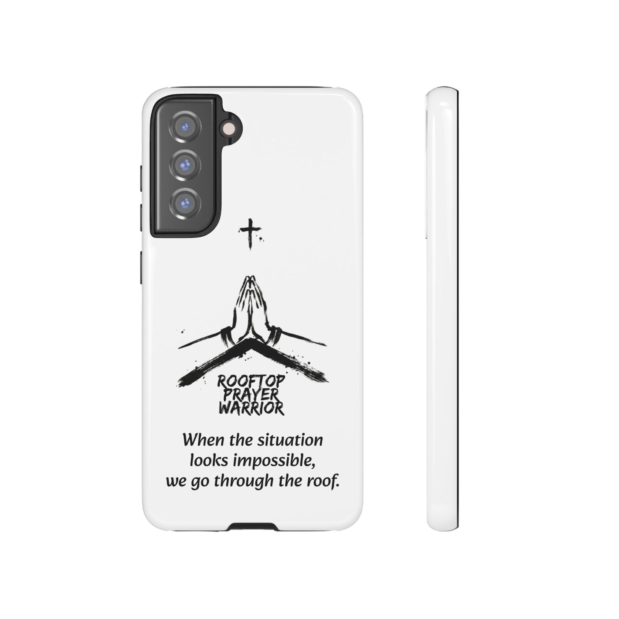Rooftop Prayer Warrior Phone Case — iPhone, Samsung & Pixel