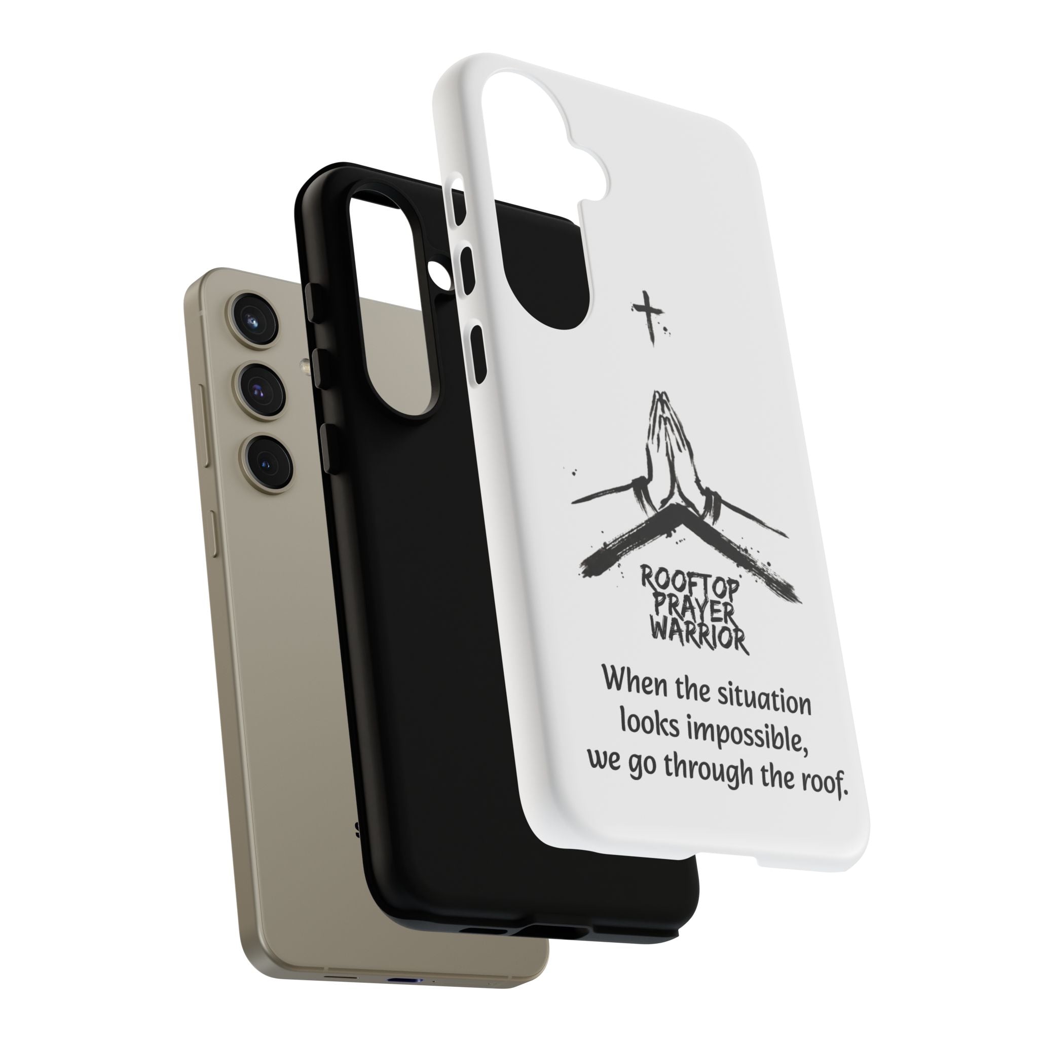 Rooftop Prayer Warrior Phone Case — iPhone, Samsung & Pixel