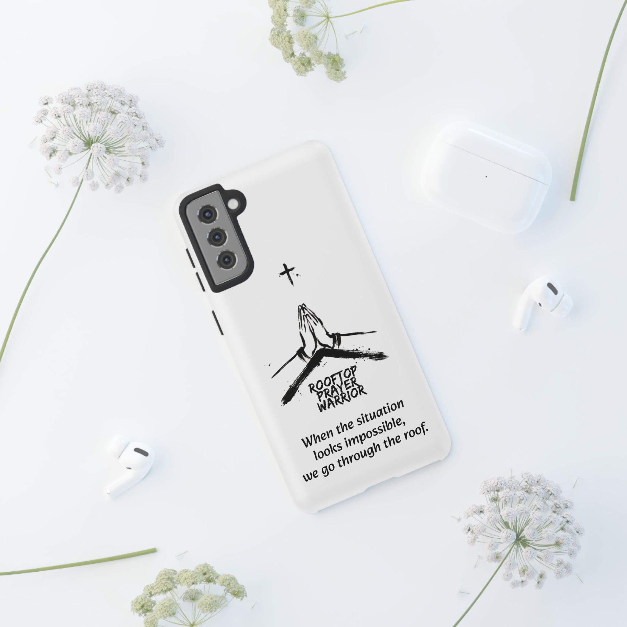 Rooftop Prayer Warrior Phone Case — iPhone, Samsung & Pixel