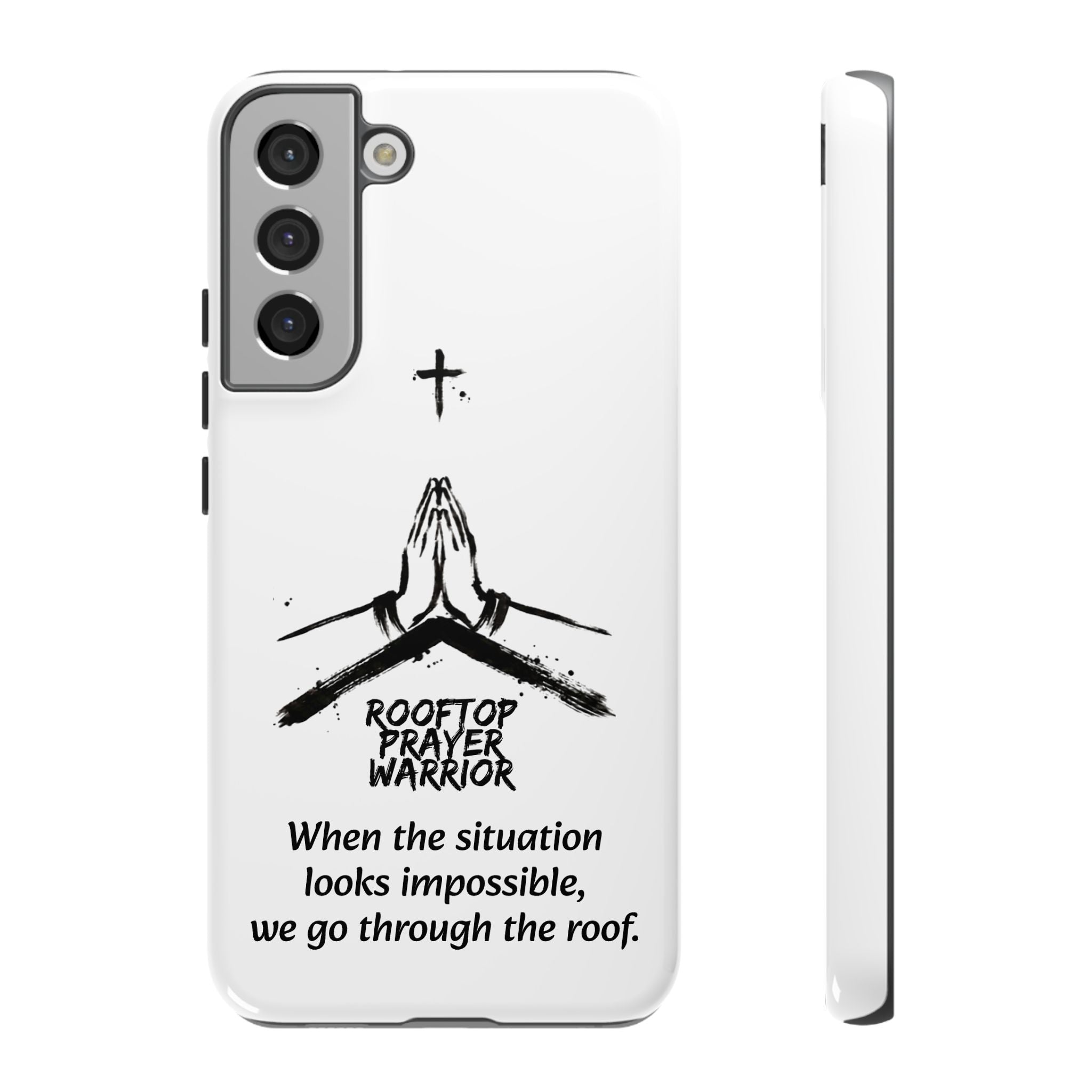 Rooftop Prayer Warrior Phone Case — iPhone, Samsung & Pixel