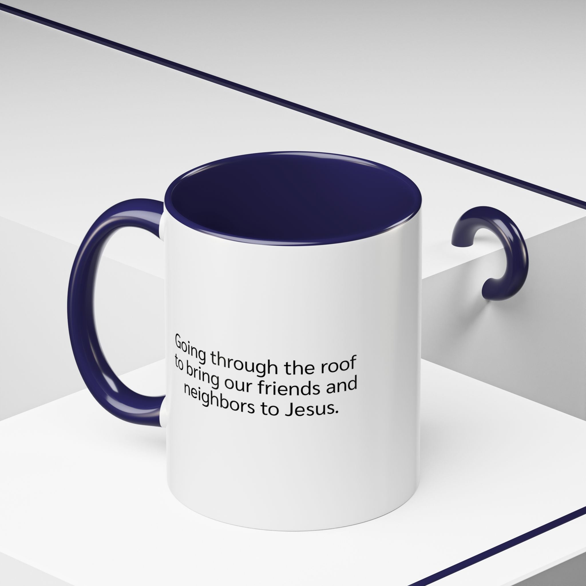 Rooftop Prayer Warrior Accent Coffee Mug