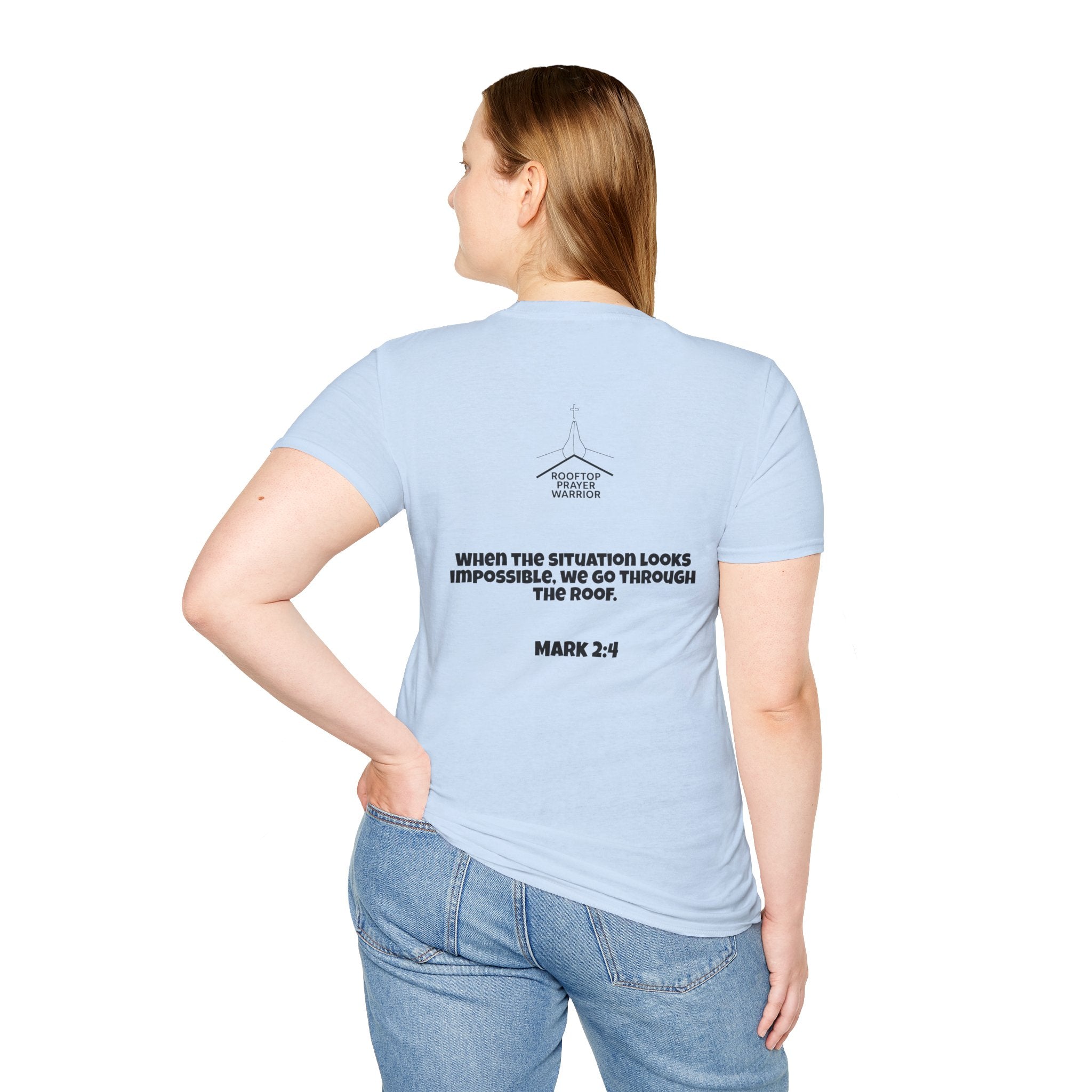 Rooftop Prayer Warrior T-Shirt — Light Colors