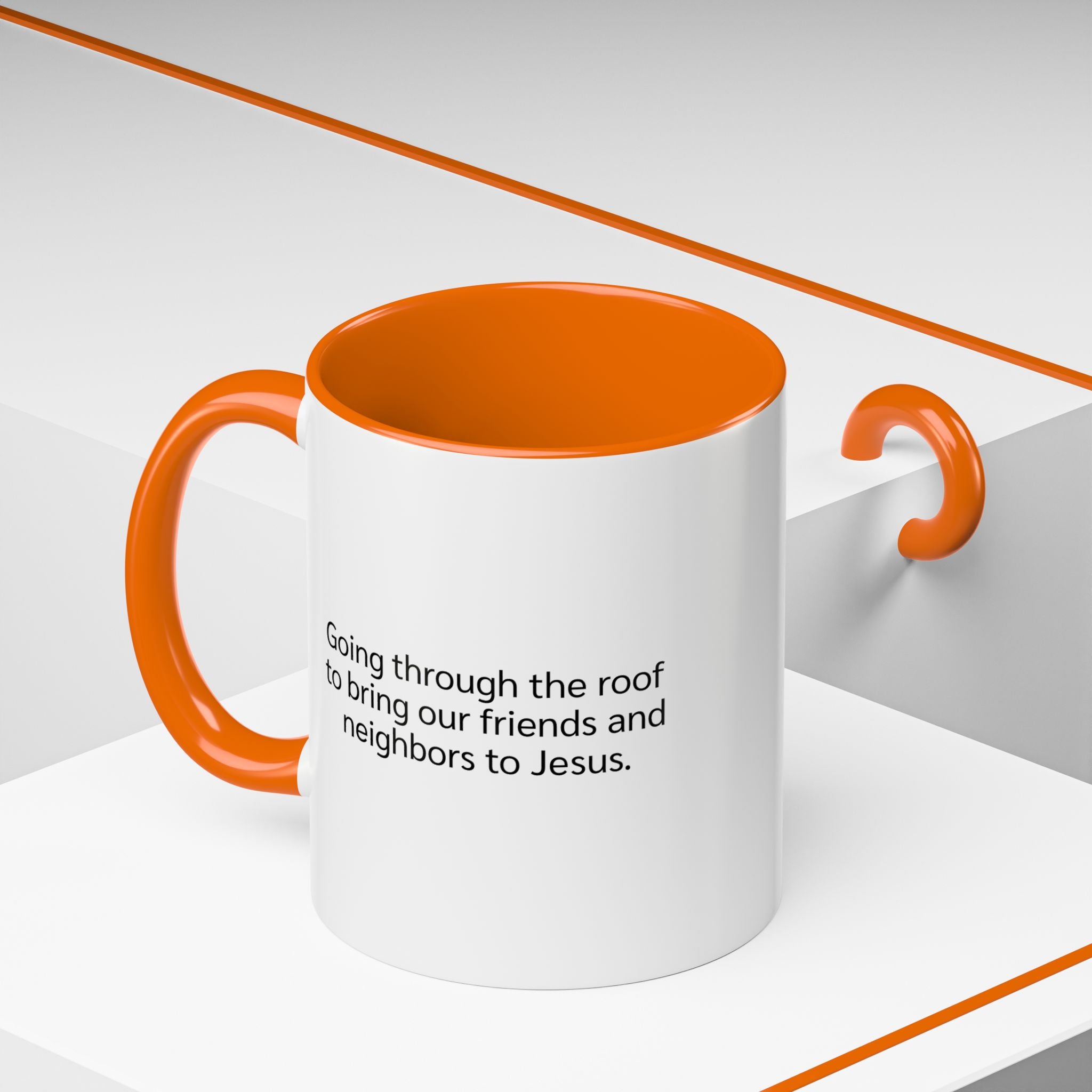 Rooftop Prayer Warrior Accent Coffee Mug