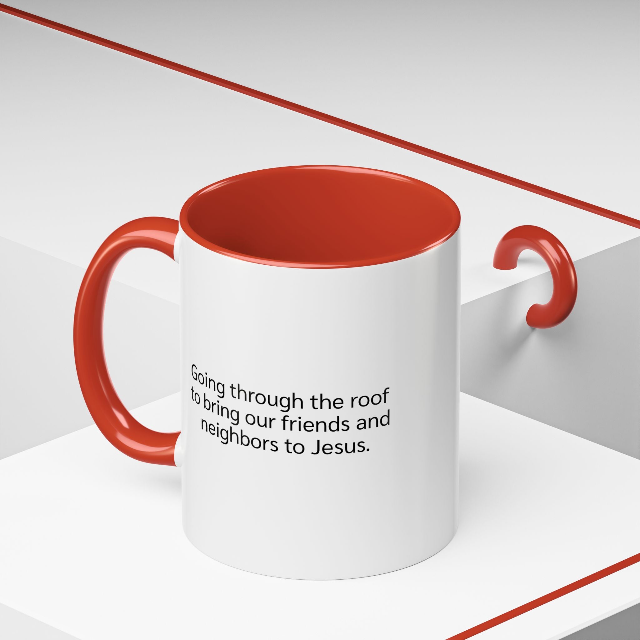 Rooftop Prayer Warrior Accent Coffee Mug
