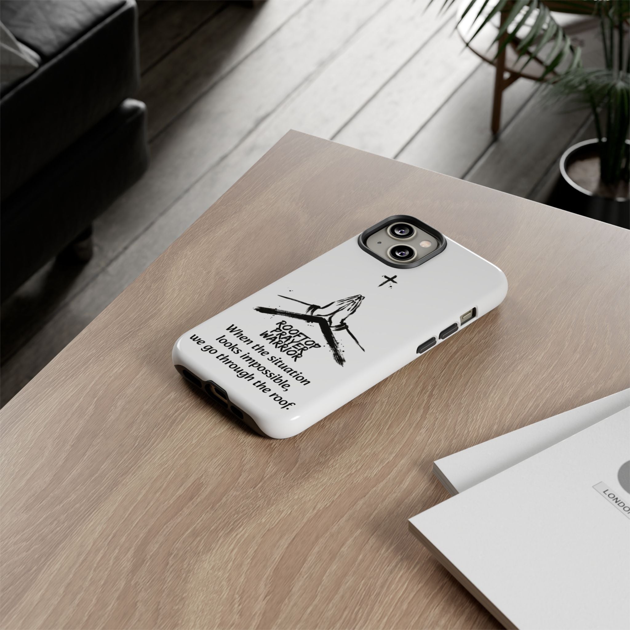 Rooftop Prayer Warrior Phone Case — iPhone, Samsung & Pixel