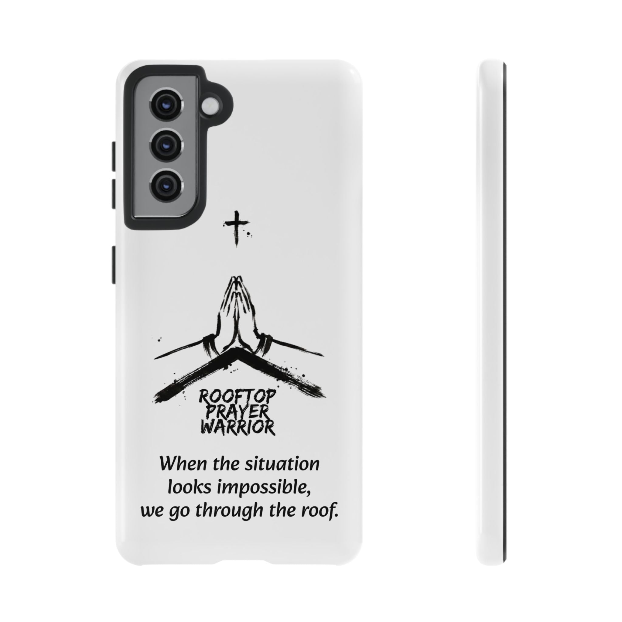 Rooftop Prayer Warrior Phone Case — iPhone, Samsung & Pixel