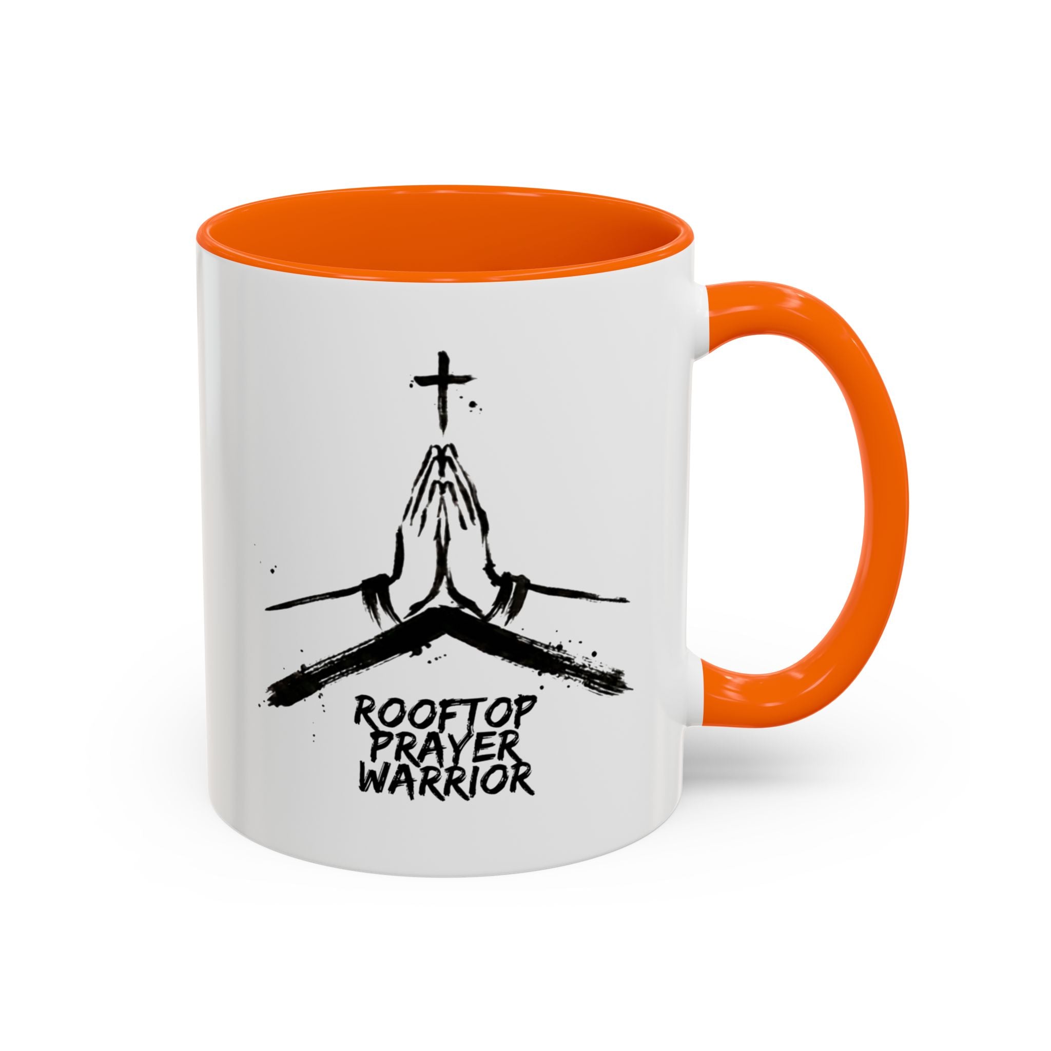 Rooftop Prayer Warrior Accent Coffee Mug
