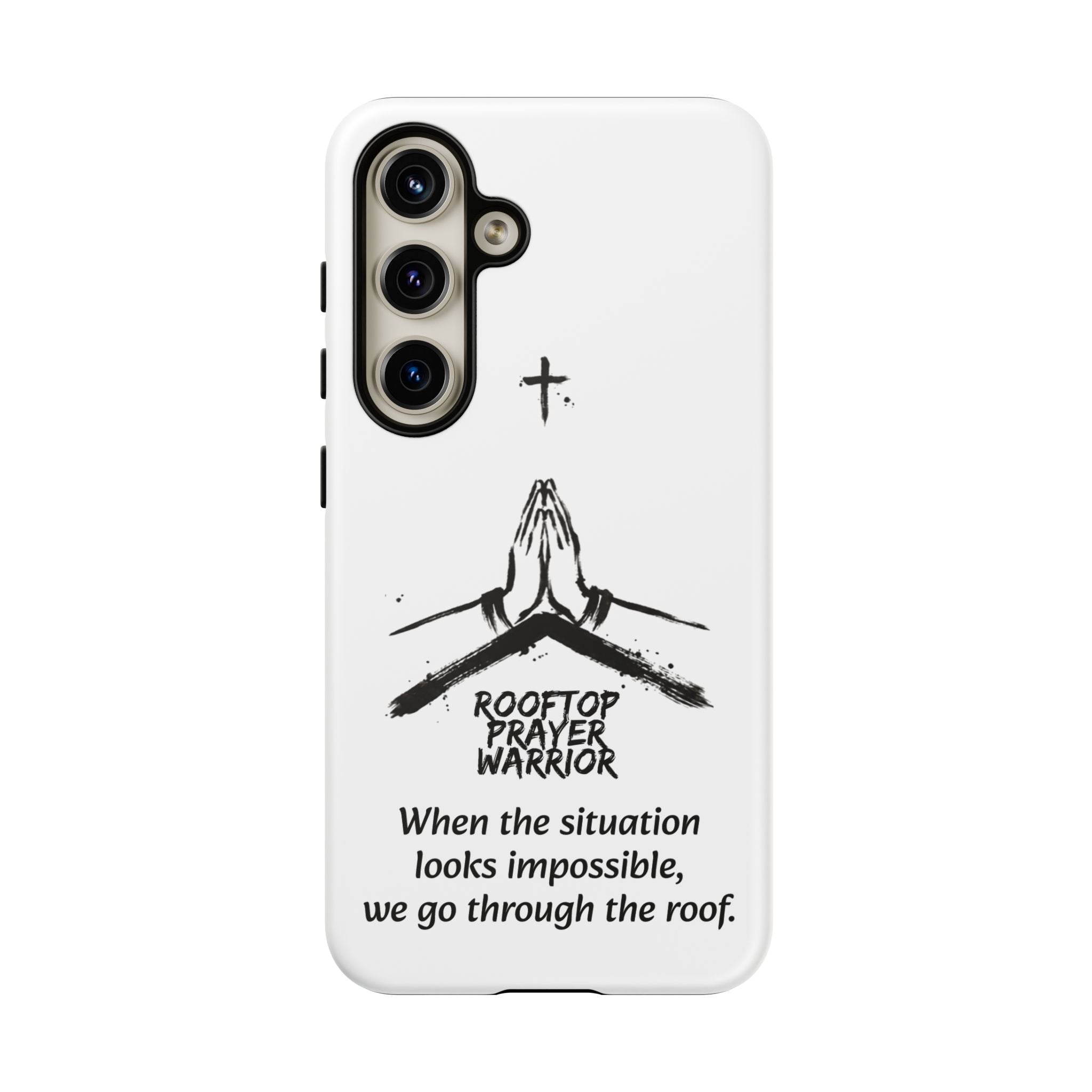 Rooftop Prayer Warrior Phone Case — iPhone, Samsung & Pixel