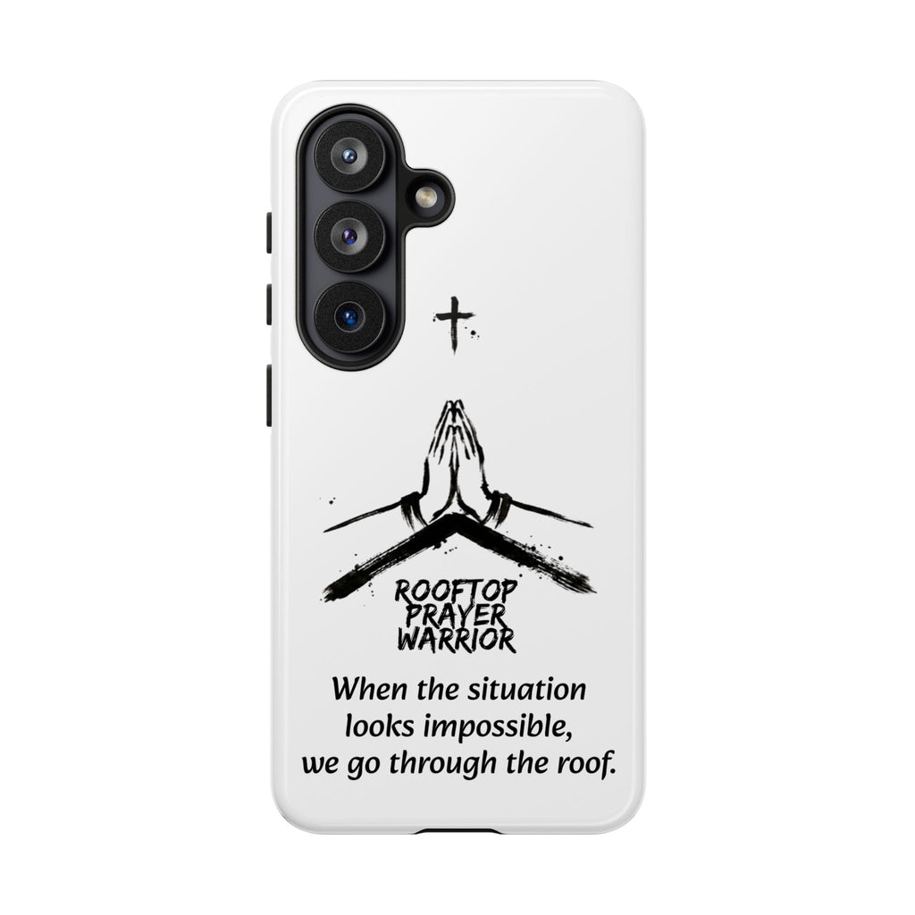 Rooftop Prayer Warrior Phone Case — iPhone, Samsung & Pixel