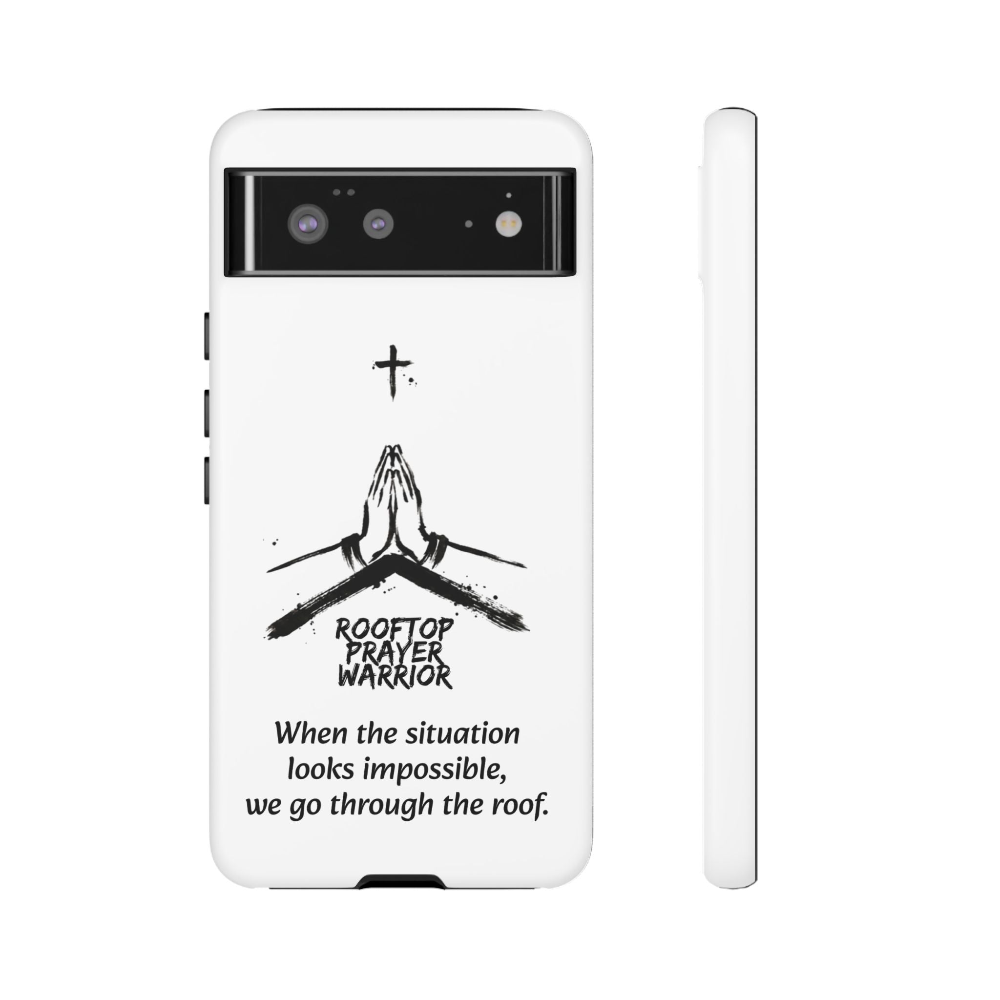 Rooftop Prayer Warrior Phone Case — iPhone, Samsung & Pixel